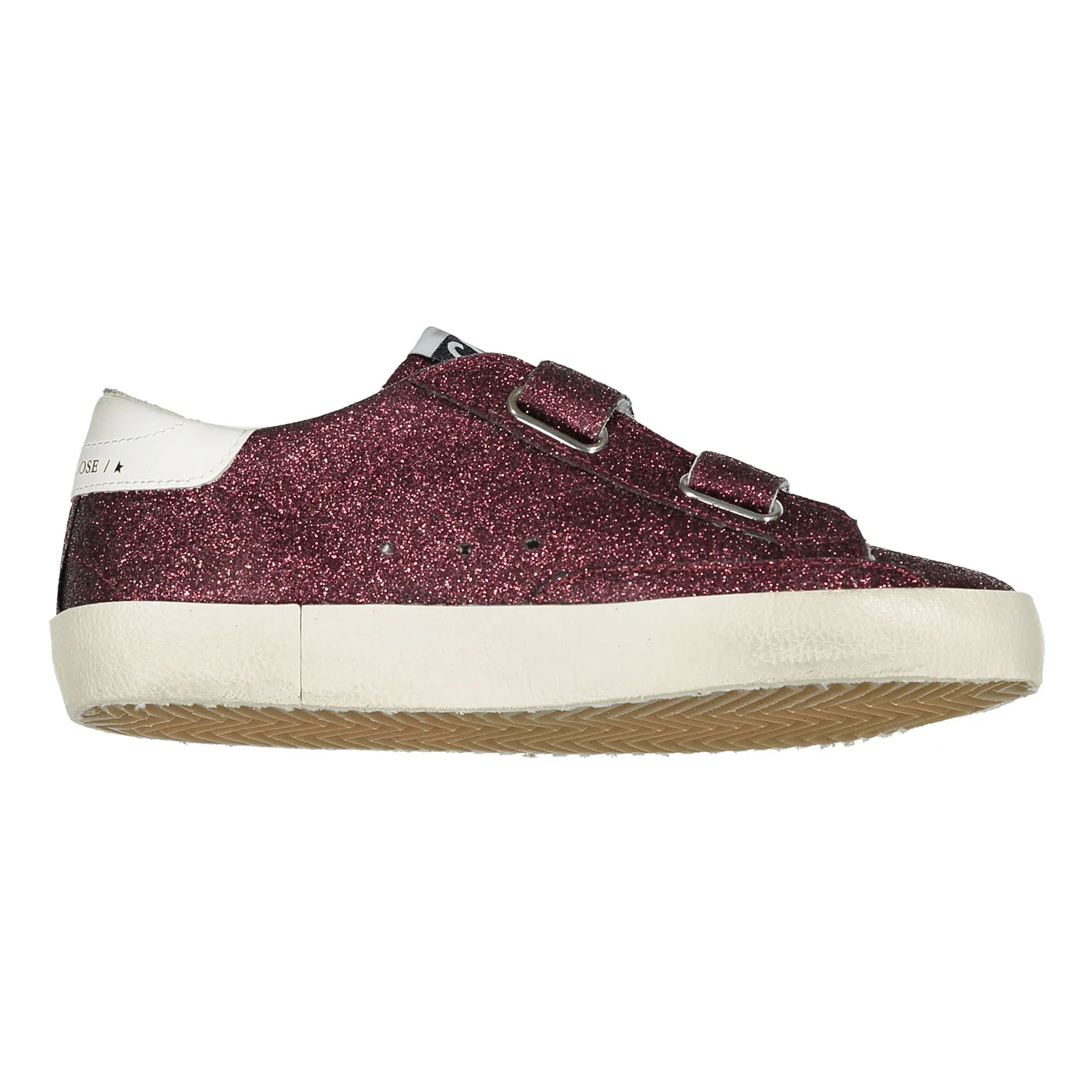 Golden Goose Bordeaux/White Old School Sneaker - Image 3