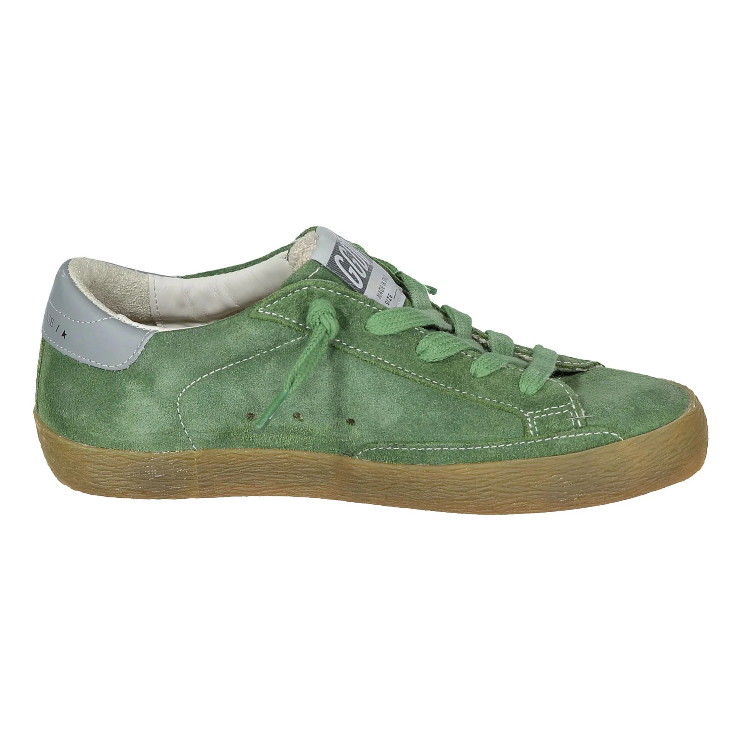 Golden Goose Green/Light Blue Super Star Sneaker - Image 3