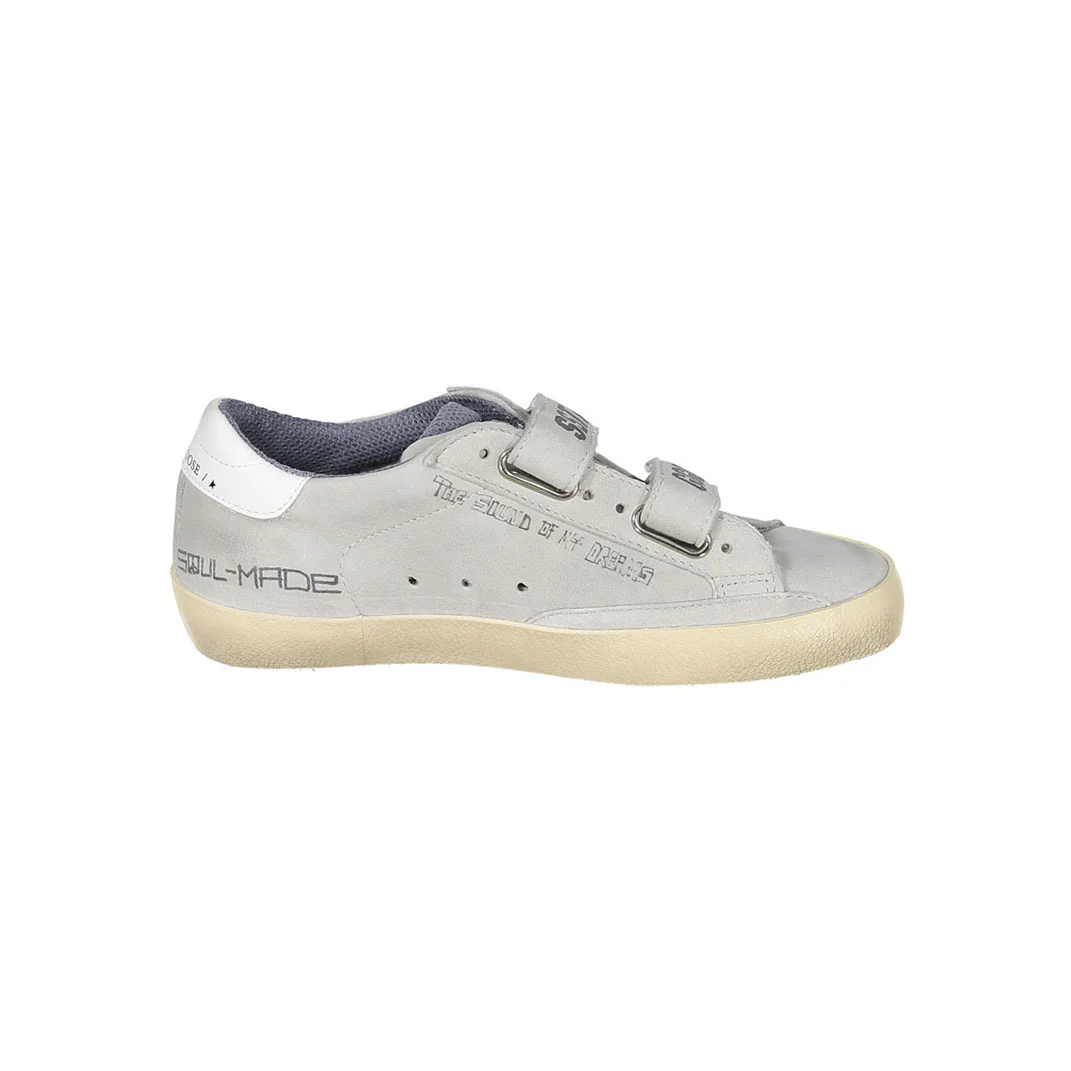Golden Goose Grey/White Old School Sneakers - Image 3