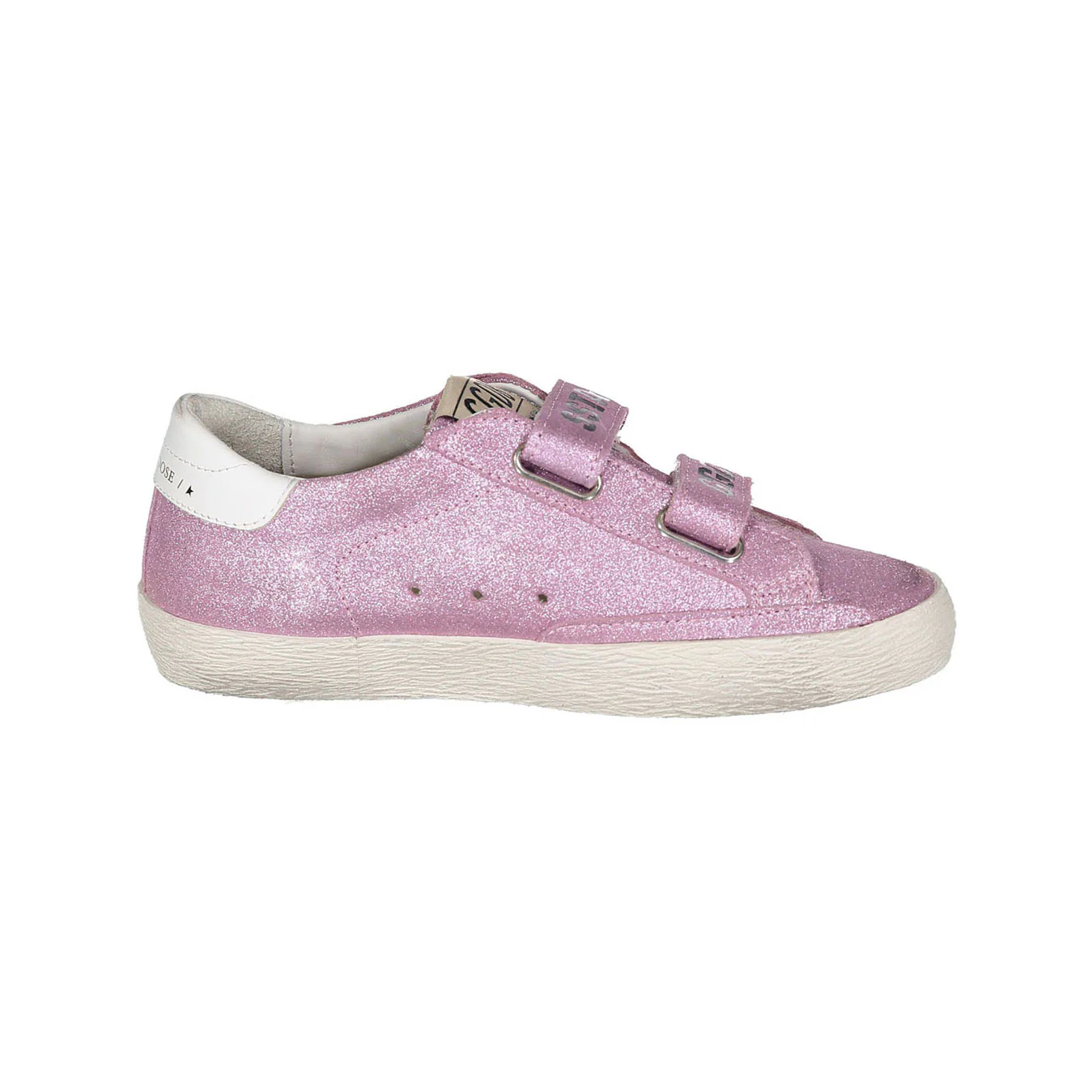 Golden Goose Pink/White Old School Sneaker - Image 3