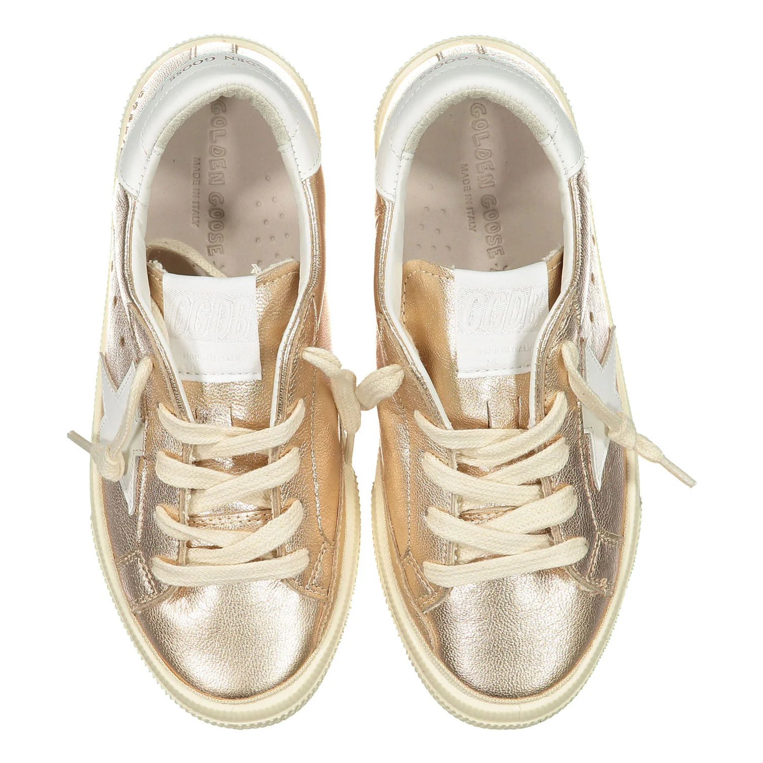 Golden Goose Rame/White May Leather Sneaker