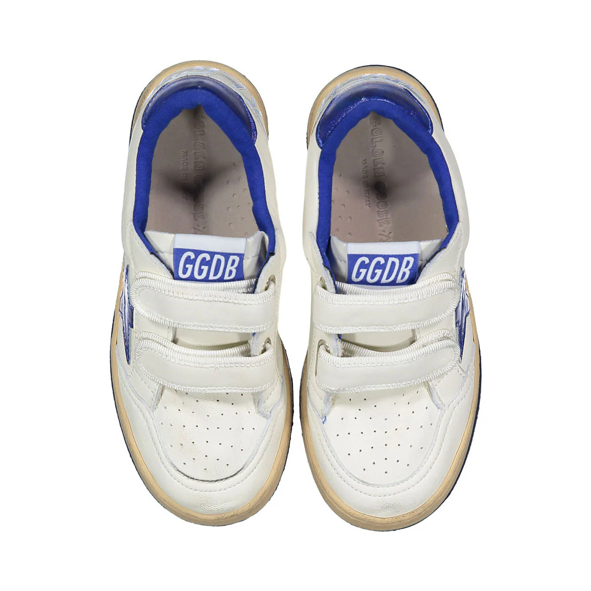 Golden Goose White/Blue Ballstar Sneaker