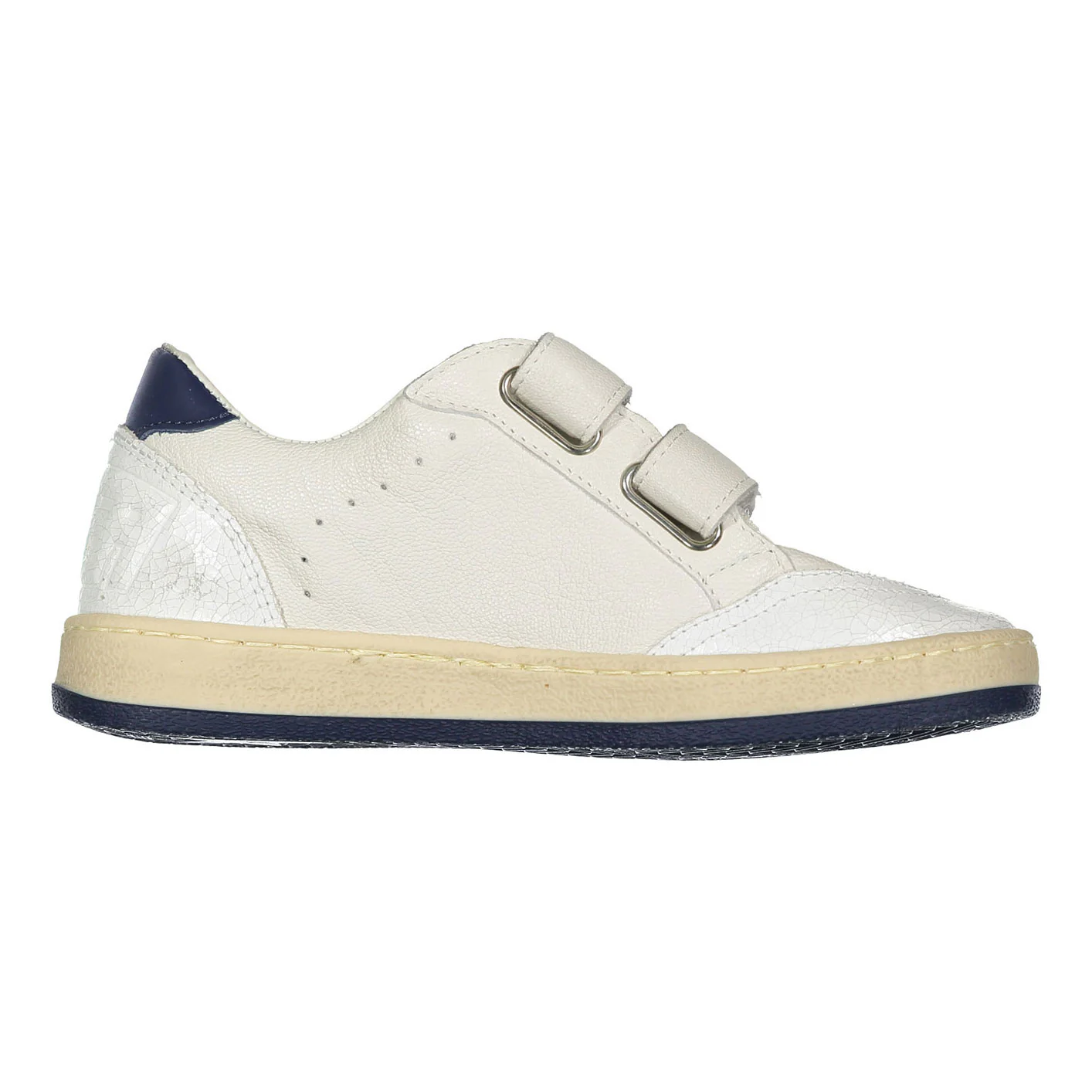 Golden Goose White/Blue Ballstar Strap Sneaker - Image 3