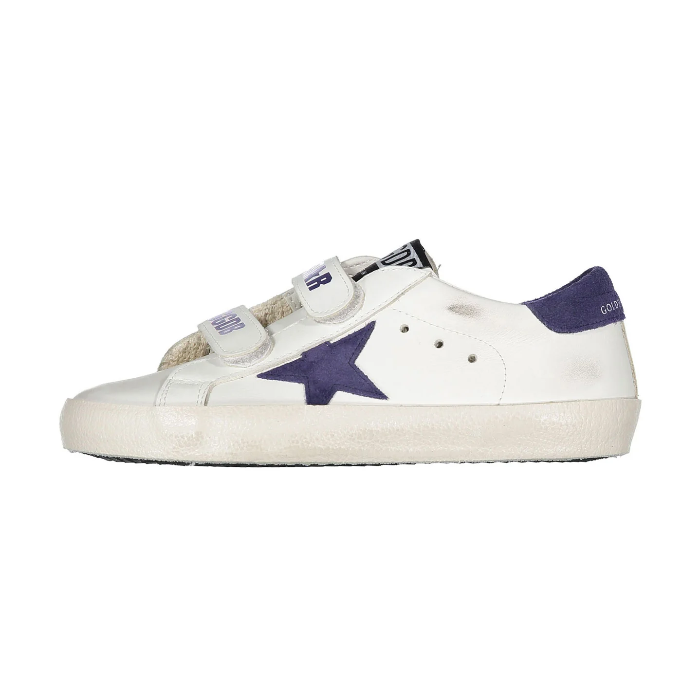 Golden Goose White/Blue Old School Sneaker - Image 2
