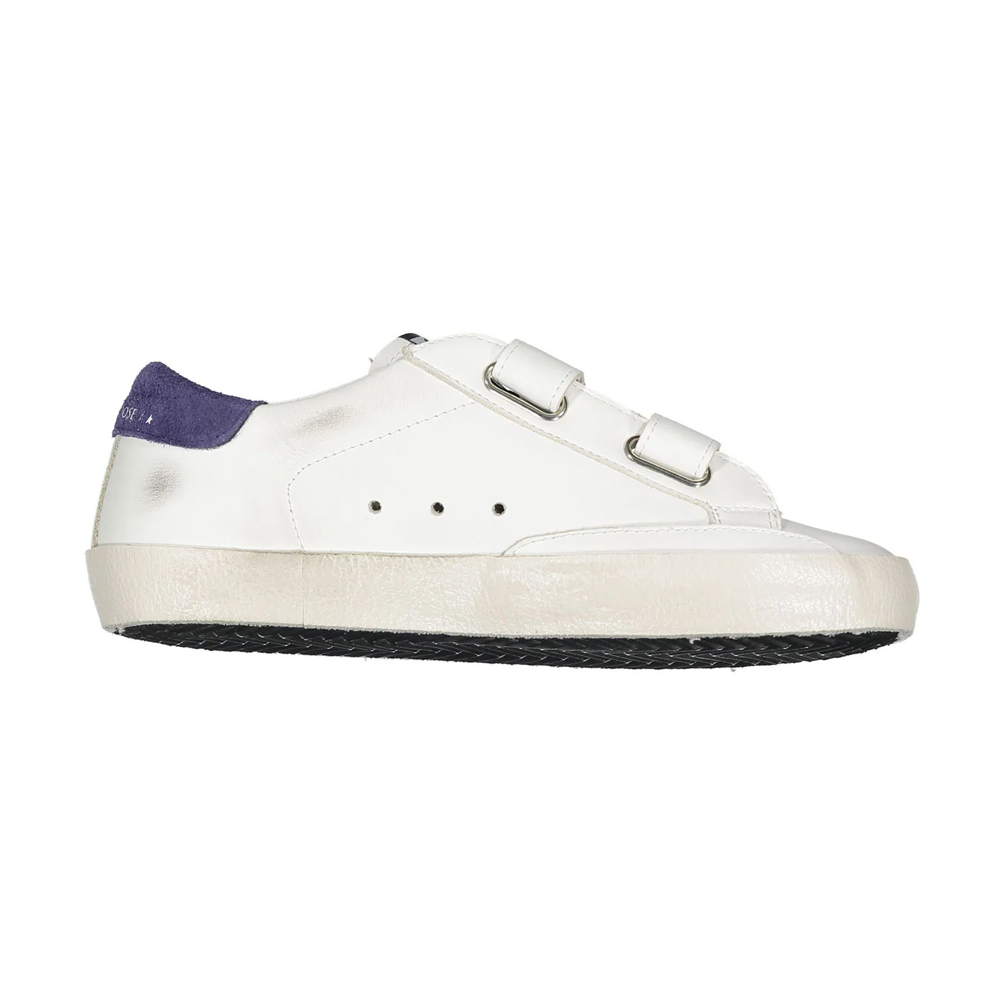 Golden Goose White/Blue Old School Sneaker - Image 3