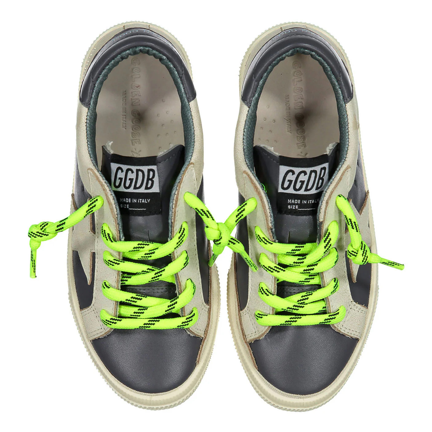 Golden Goose White/Dark Blue May Nappa Sneaker