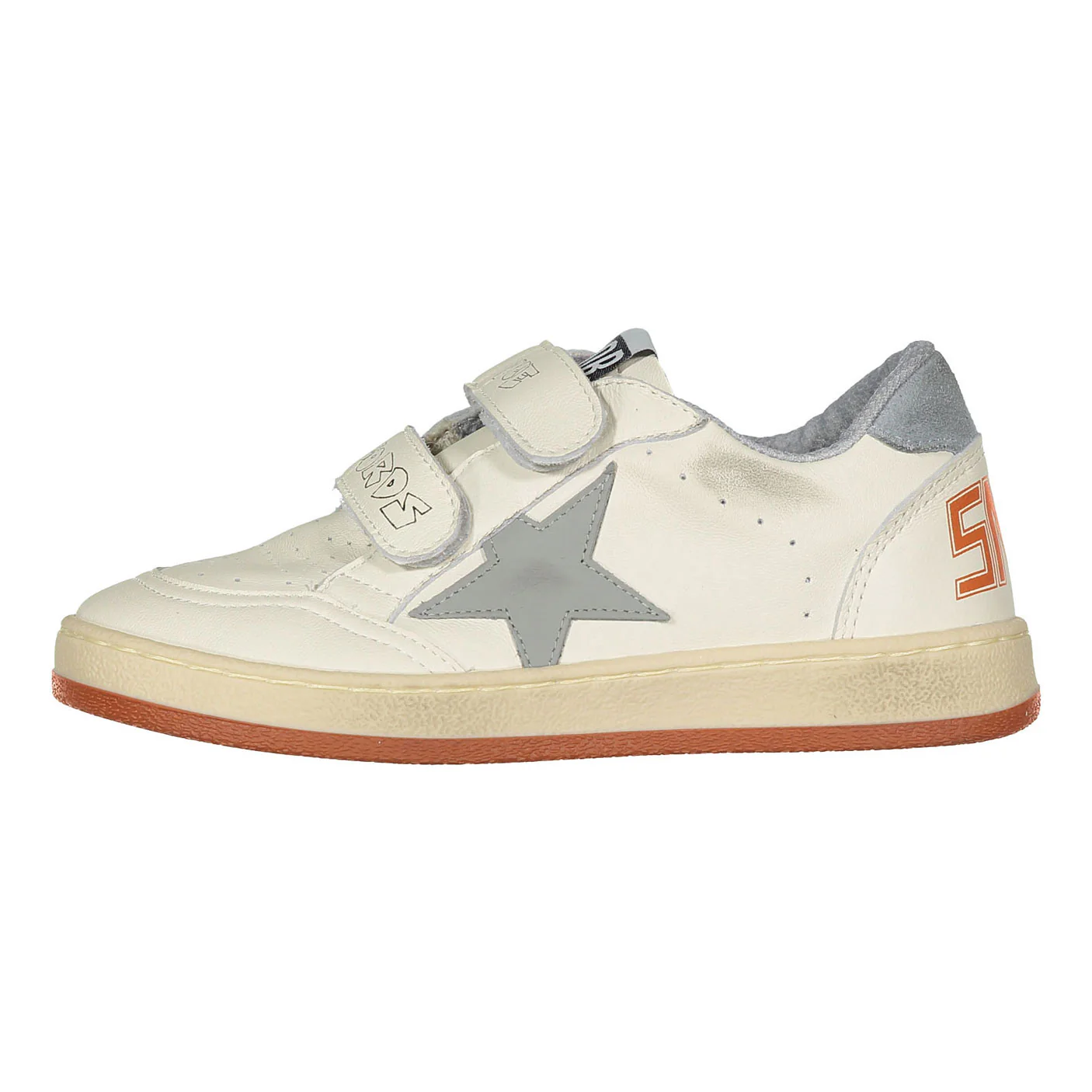 Golden Goose White/Gray/Light Blue Ballstar Strap Sneaker - Image 2