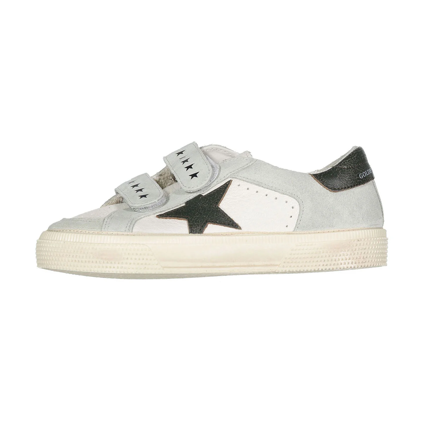 Golden Goose White/Green May School Napa Strap Sneaker - Image 2