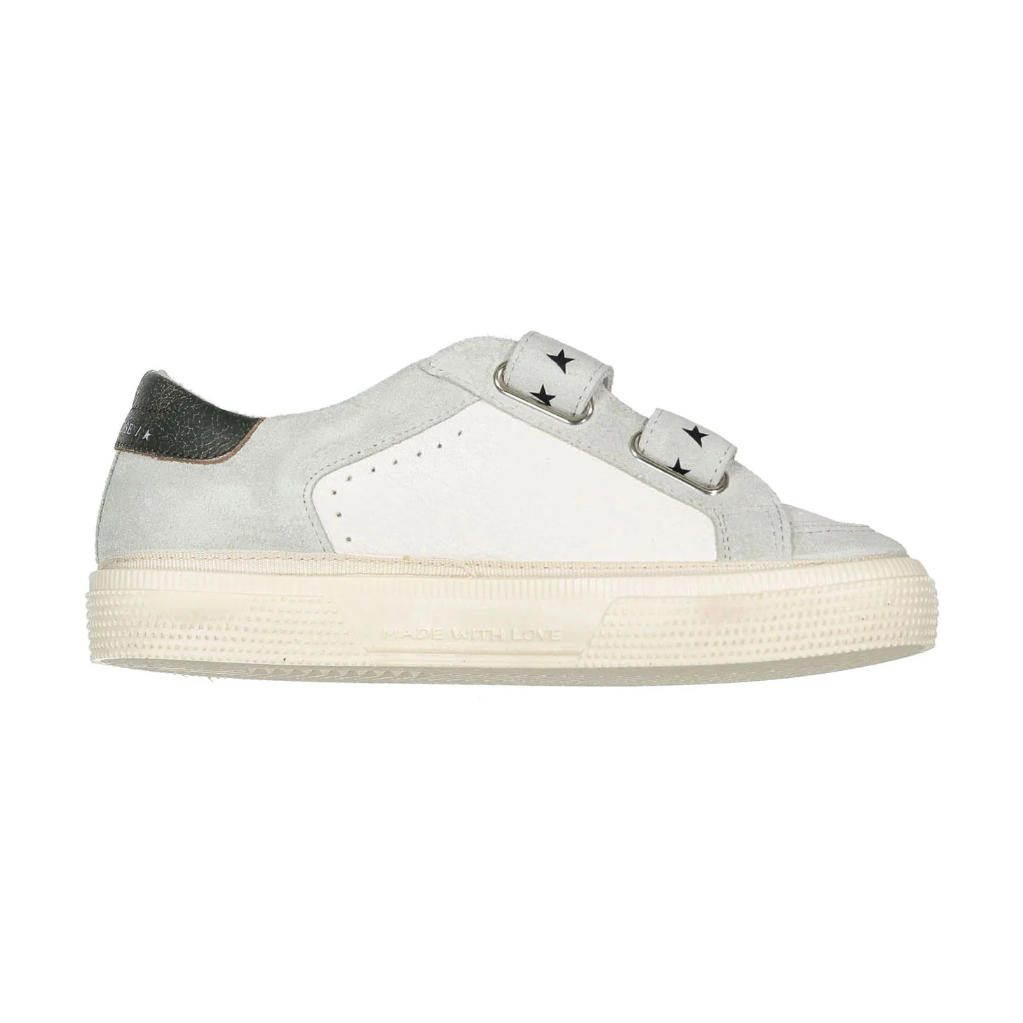Golden Goose White/Green May School Napa Strap Sneaker - Image 3