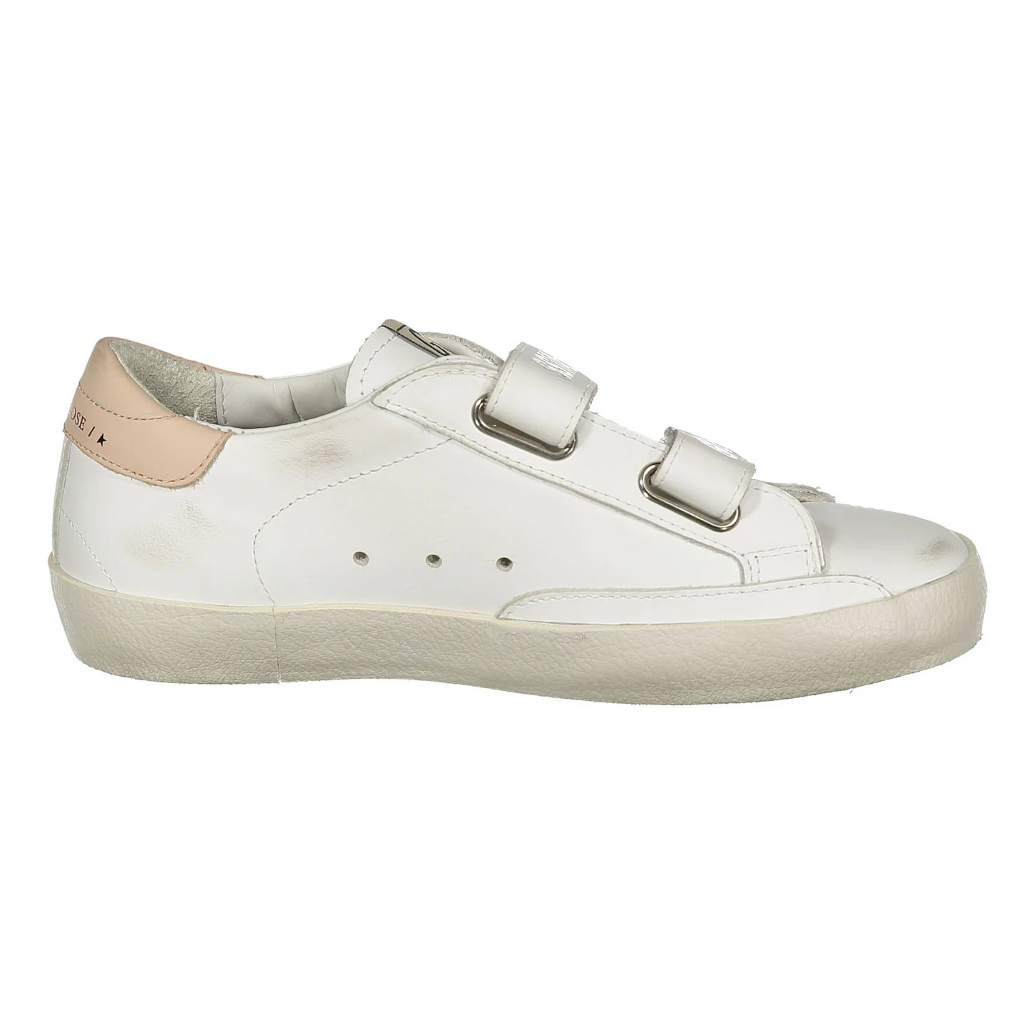 Golden Goose White/Green/Pink Old School Sneaker - Image 3