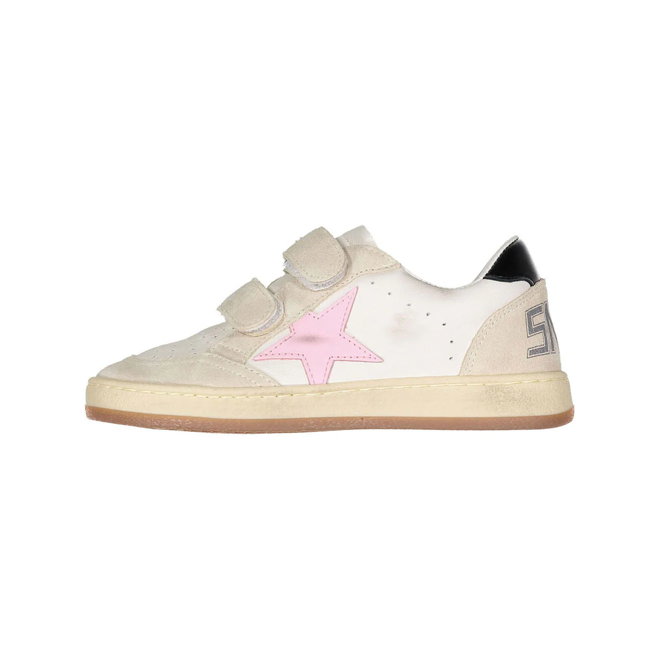 Golden Goose White/Pink/Black Ballstar Nappa Strap Sneaker - Image 2