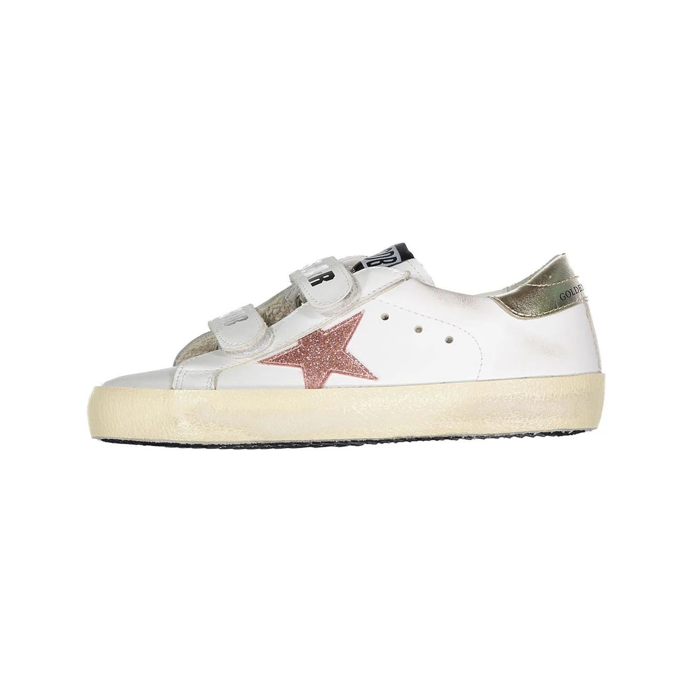 Golden Goose White/Pink Old School Sneaker - Image 2