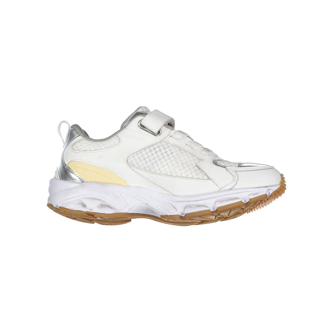 Golden Goose White/Silver/Yellow Lightstar Sneaker - Image 3