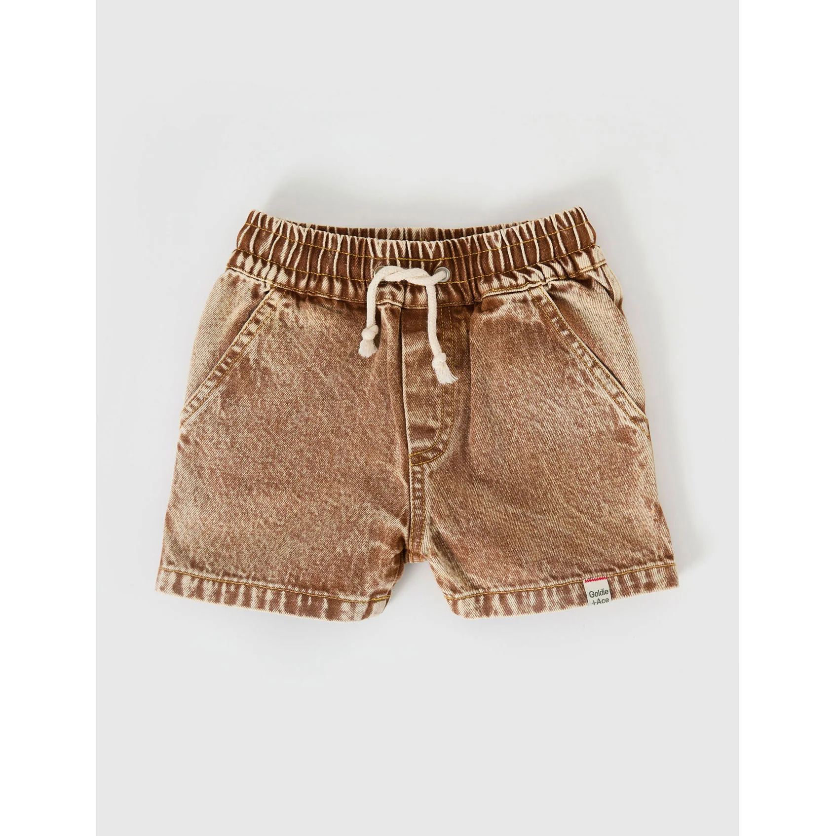 Goldie and Ace Brown Noah Denim Shorts