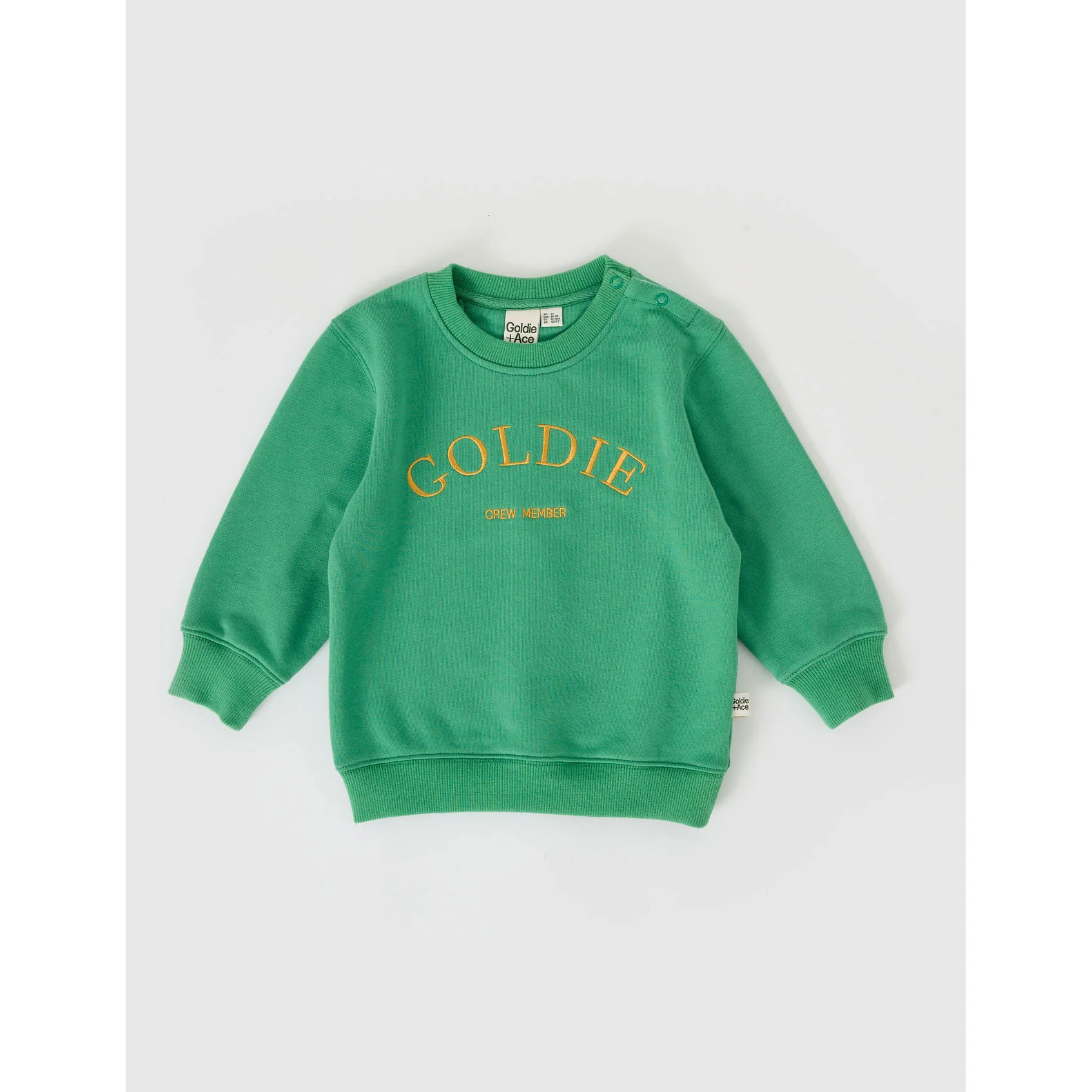 Goldie and Ace Goldie Crew Embroidered Sweater