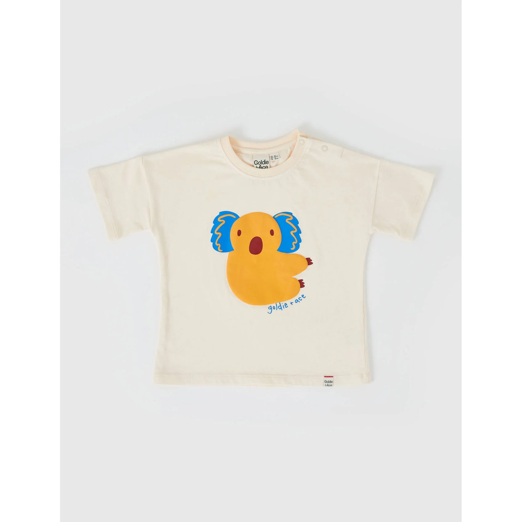 Goldie and Ace Ivory Koala Puff Print T-Shirt