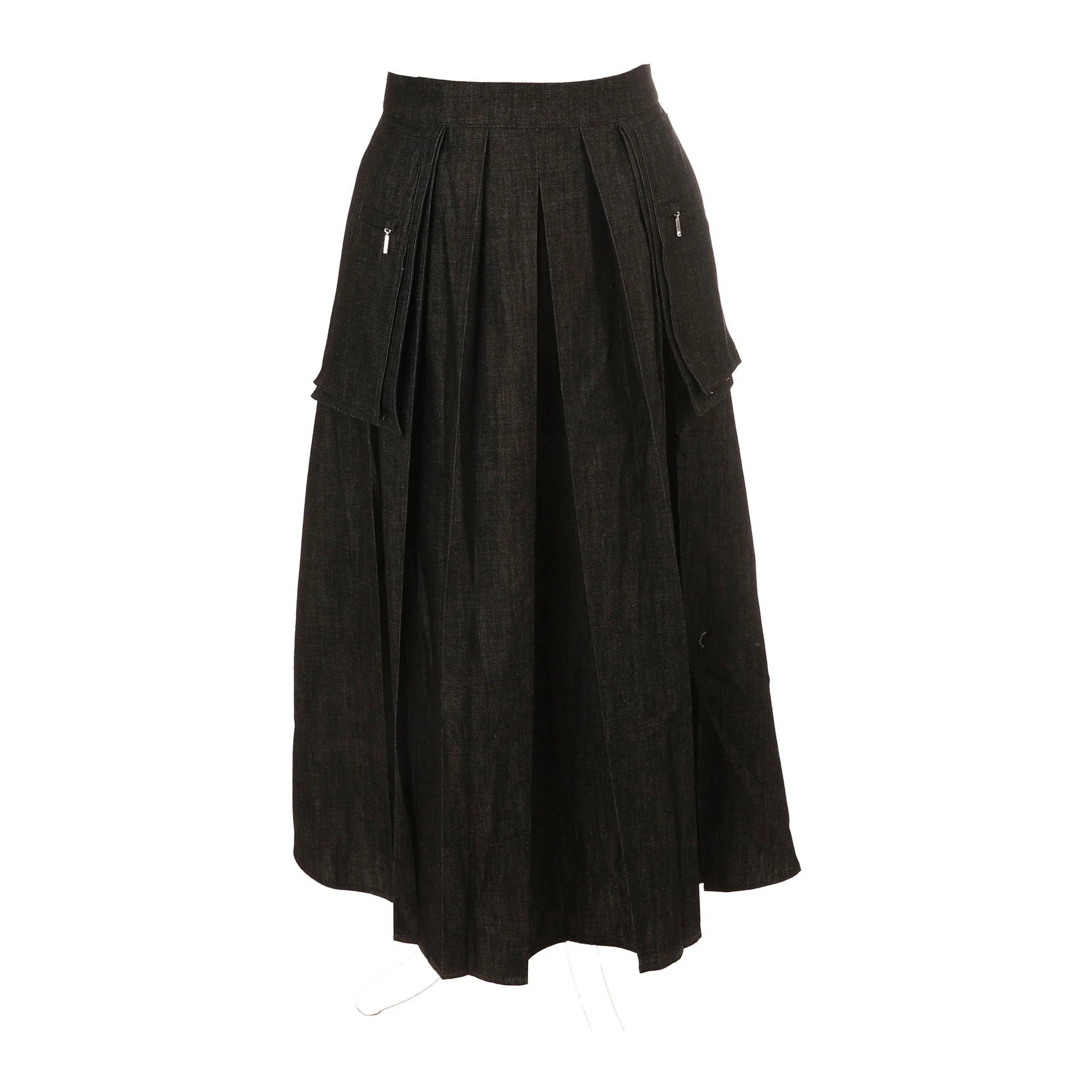HEV Black Utility  Pleated Skirt