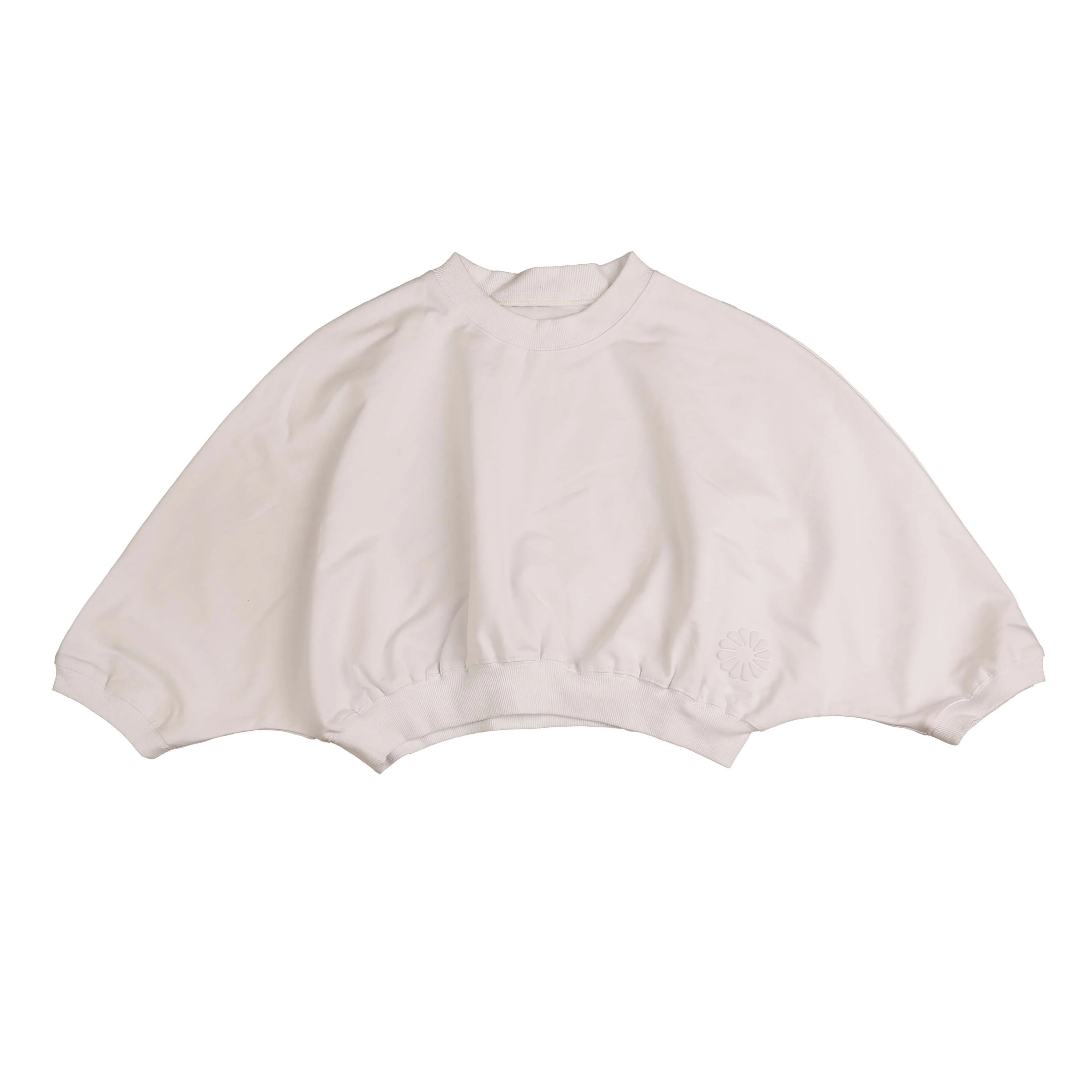 HEV Ivory Cropped Jersey Shirt