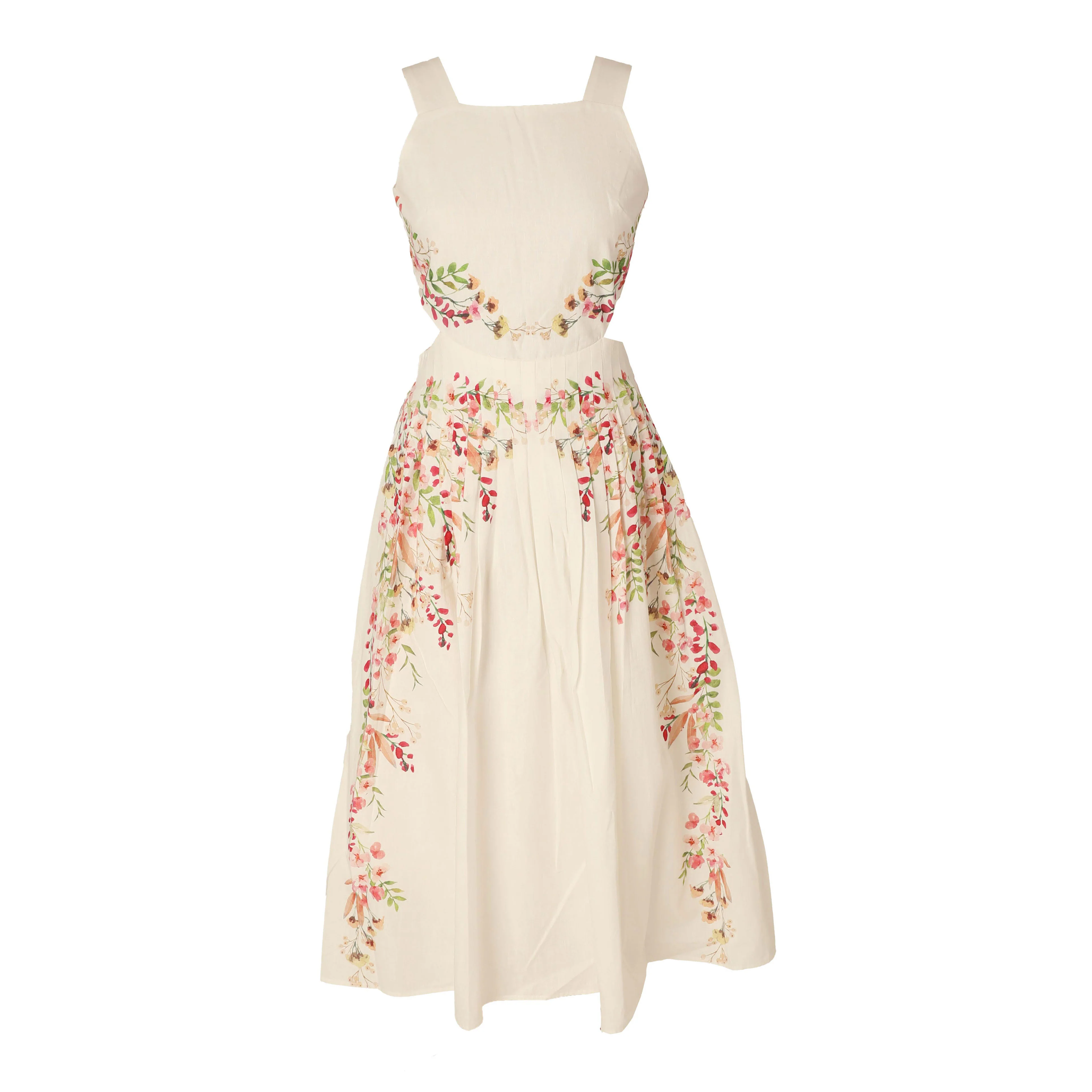 HEV Ivory Floral Print Dress