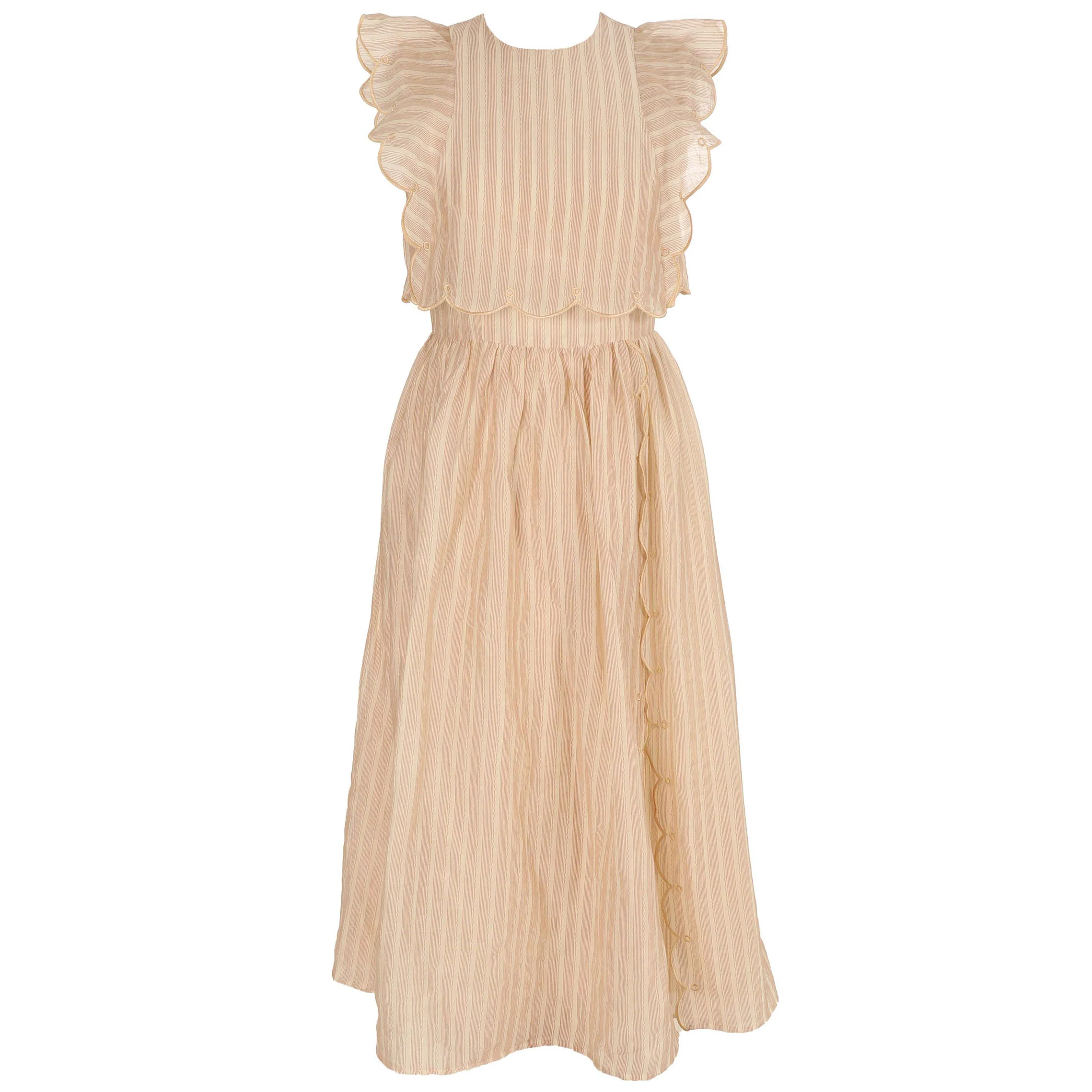 HEV Nude Scallop Squiggly Dress