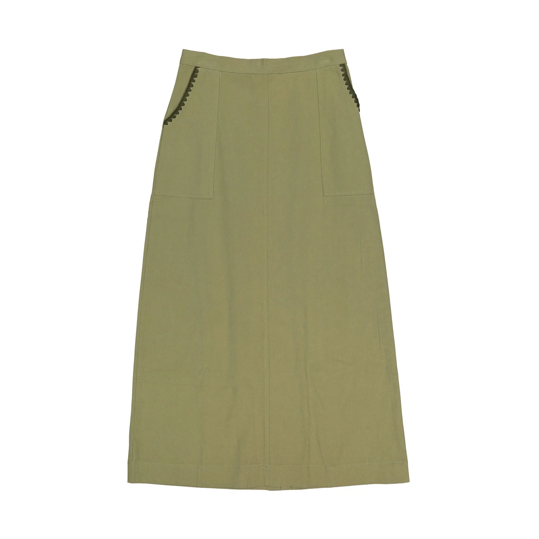 HEV Olive Binding Stitch Skirt