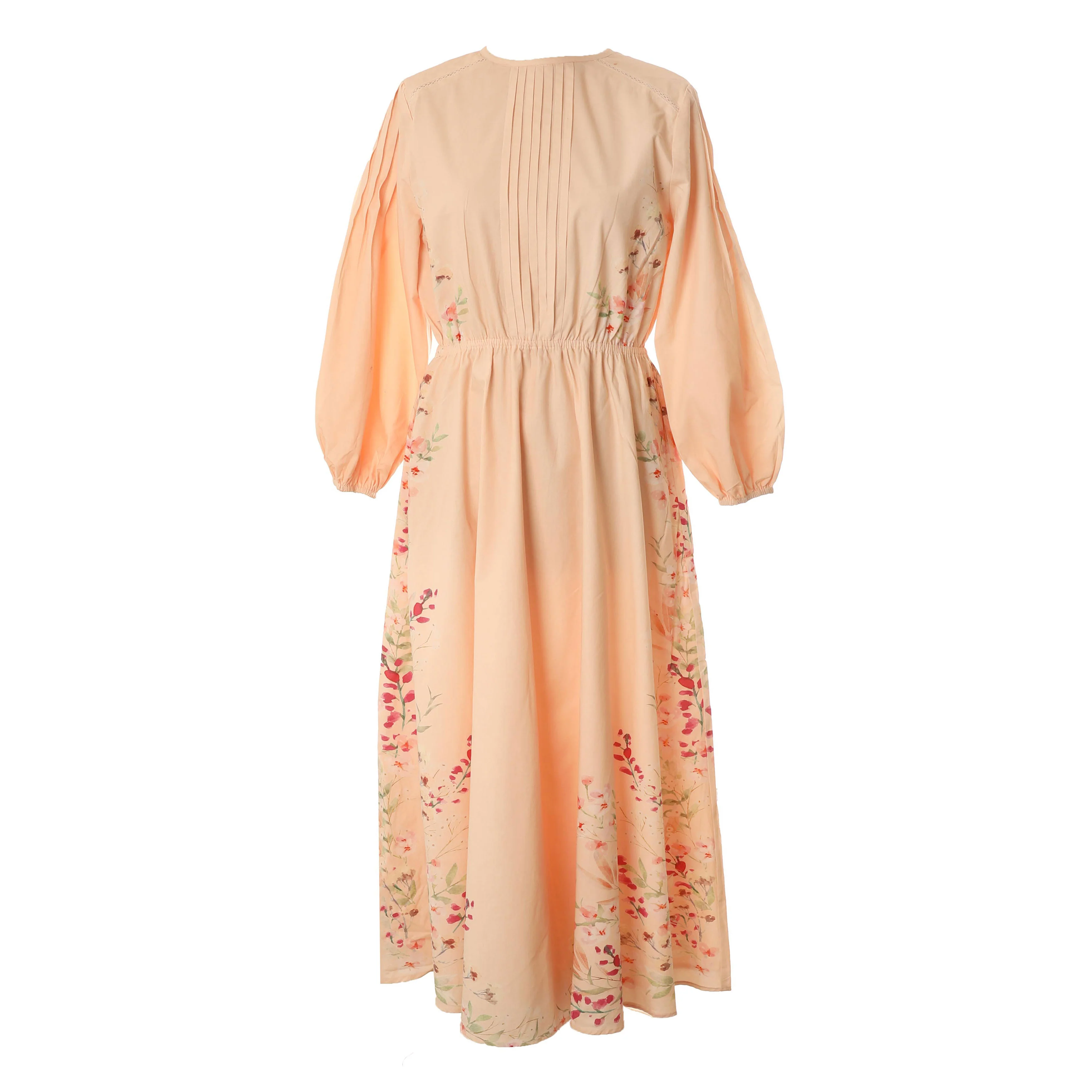 HEV Peach Floral Print Dress