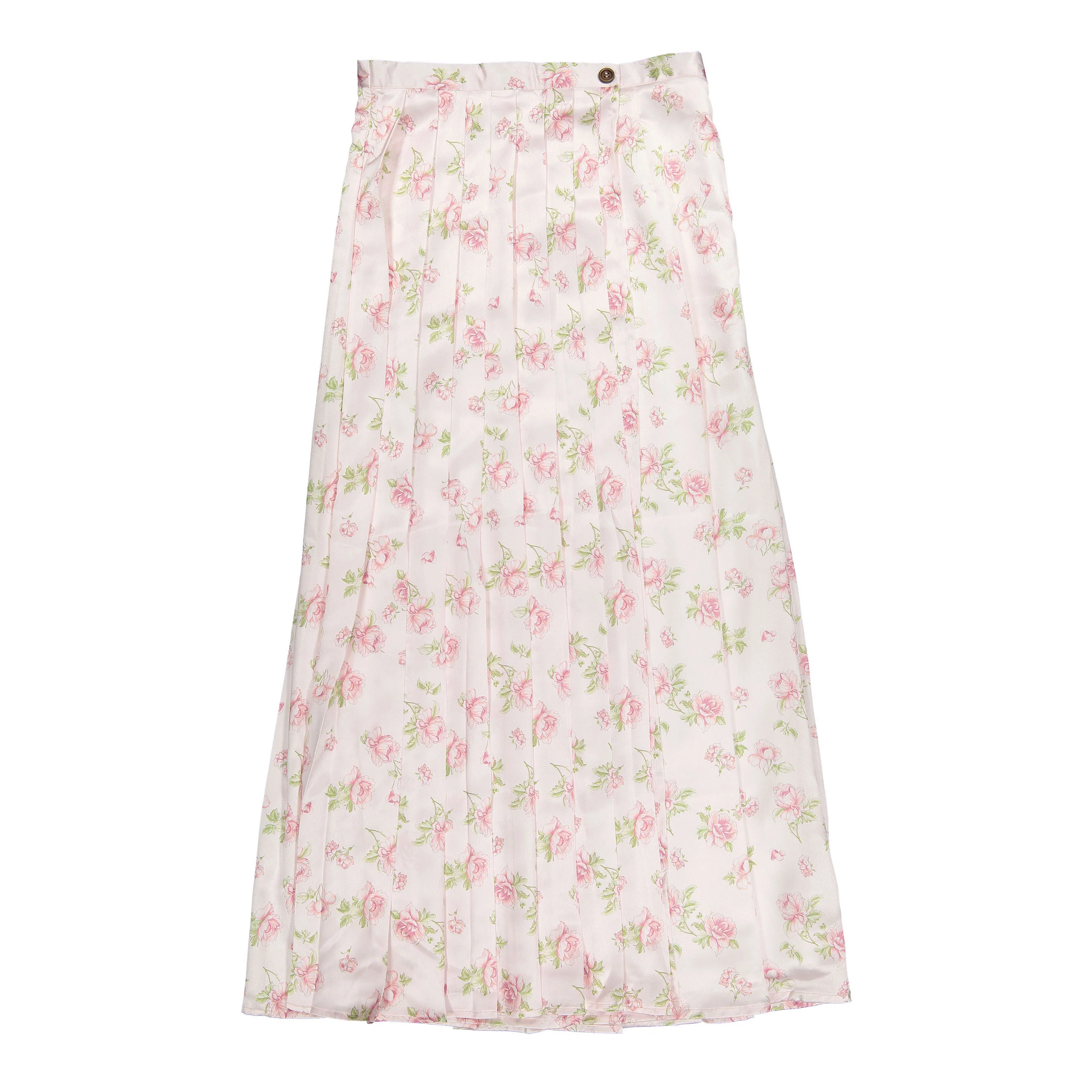 HEV Pink Silky Pleated Skirt
