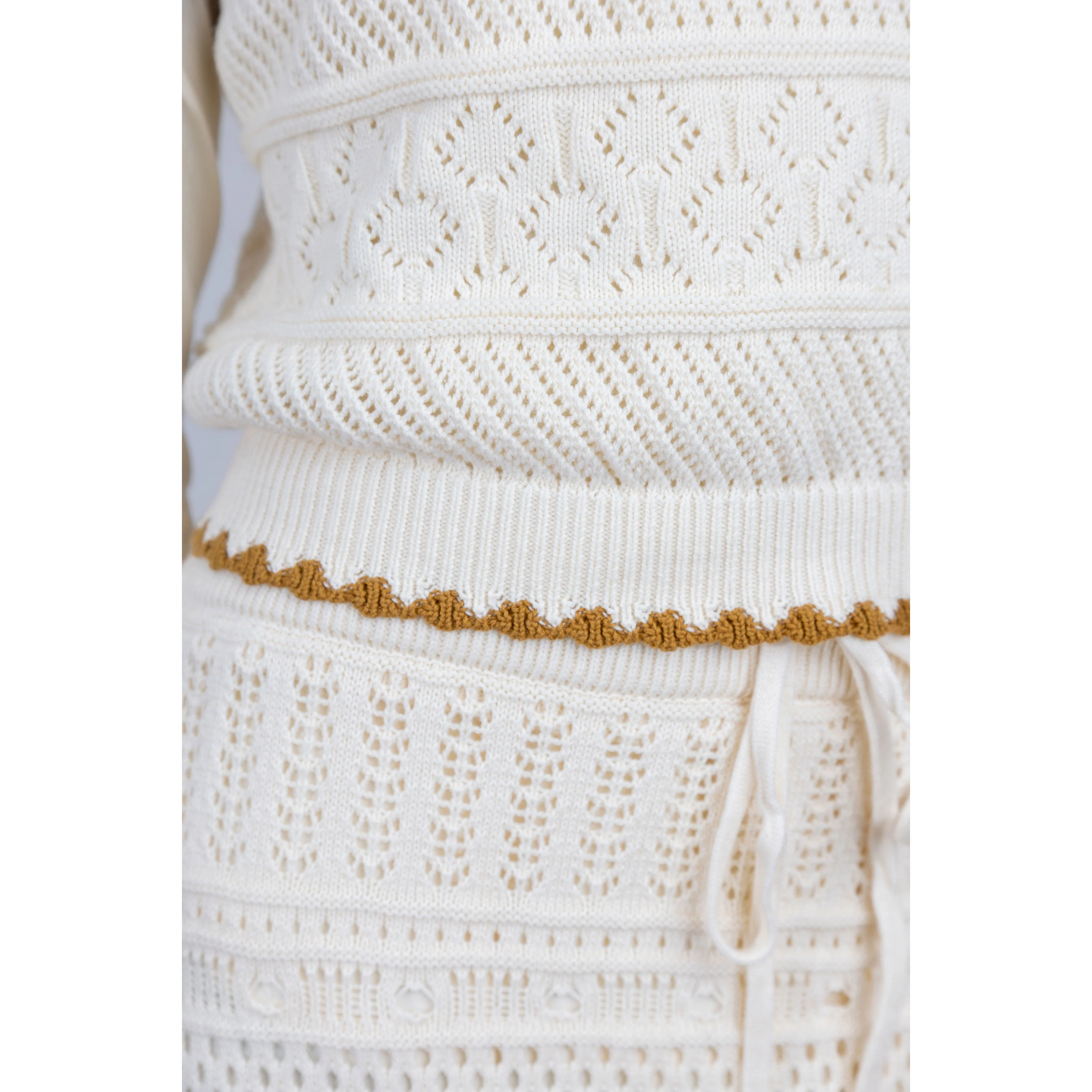 HEV Vanilla Knit Vest And Skirt Set - Image 4