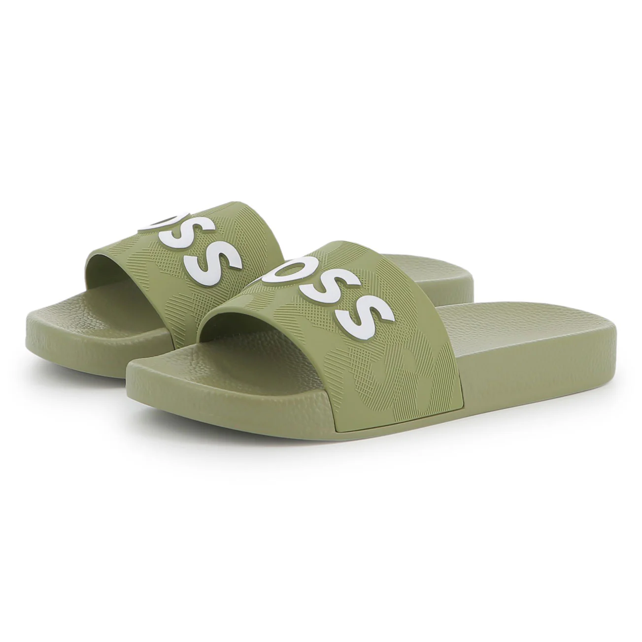 Hugo Boss Dark Green Aqua Slides