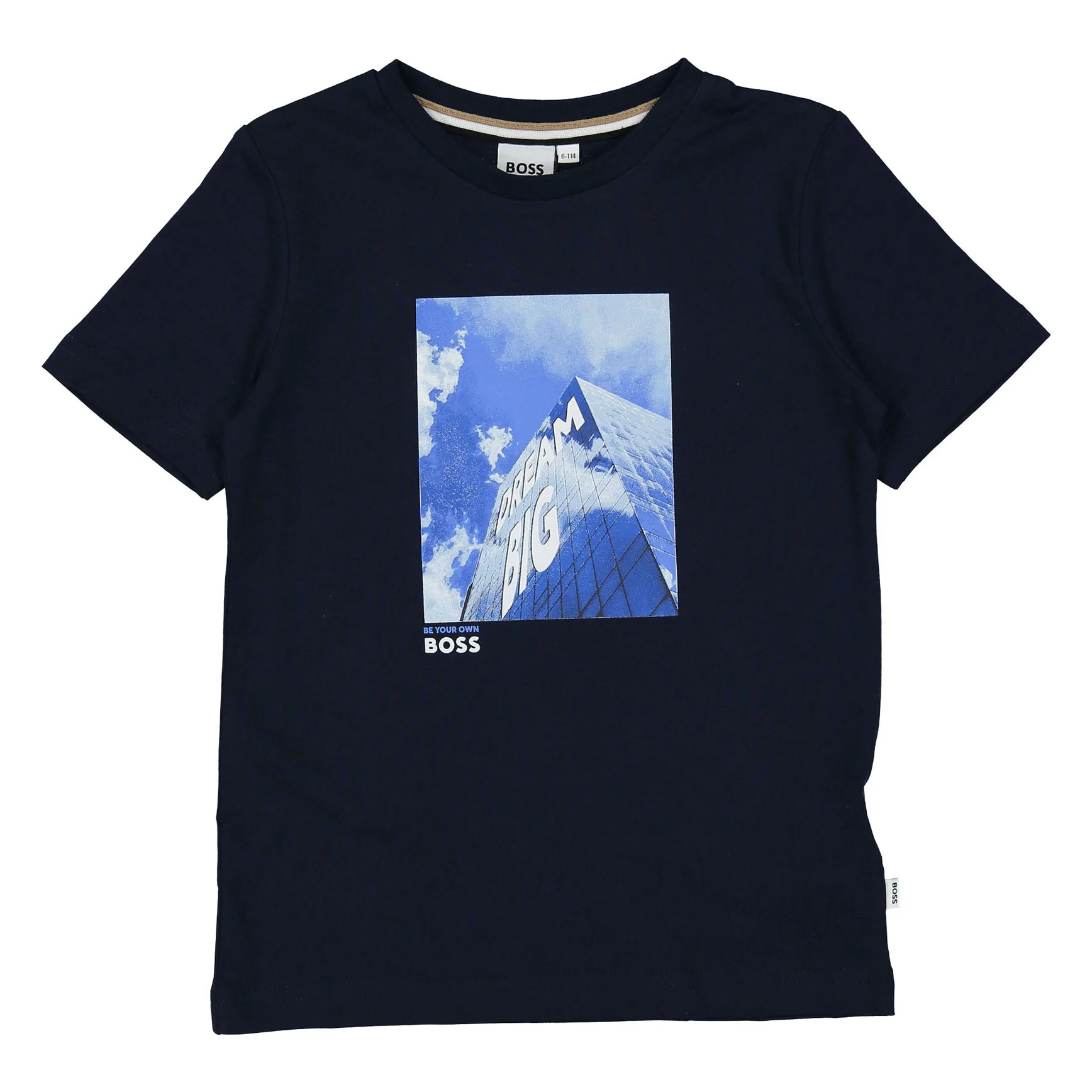 Hugo Boss Navy Blue Short Sleeves Tee