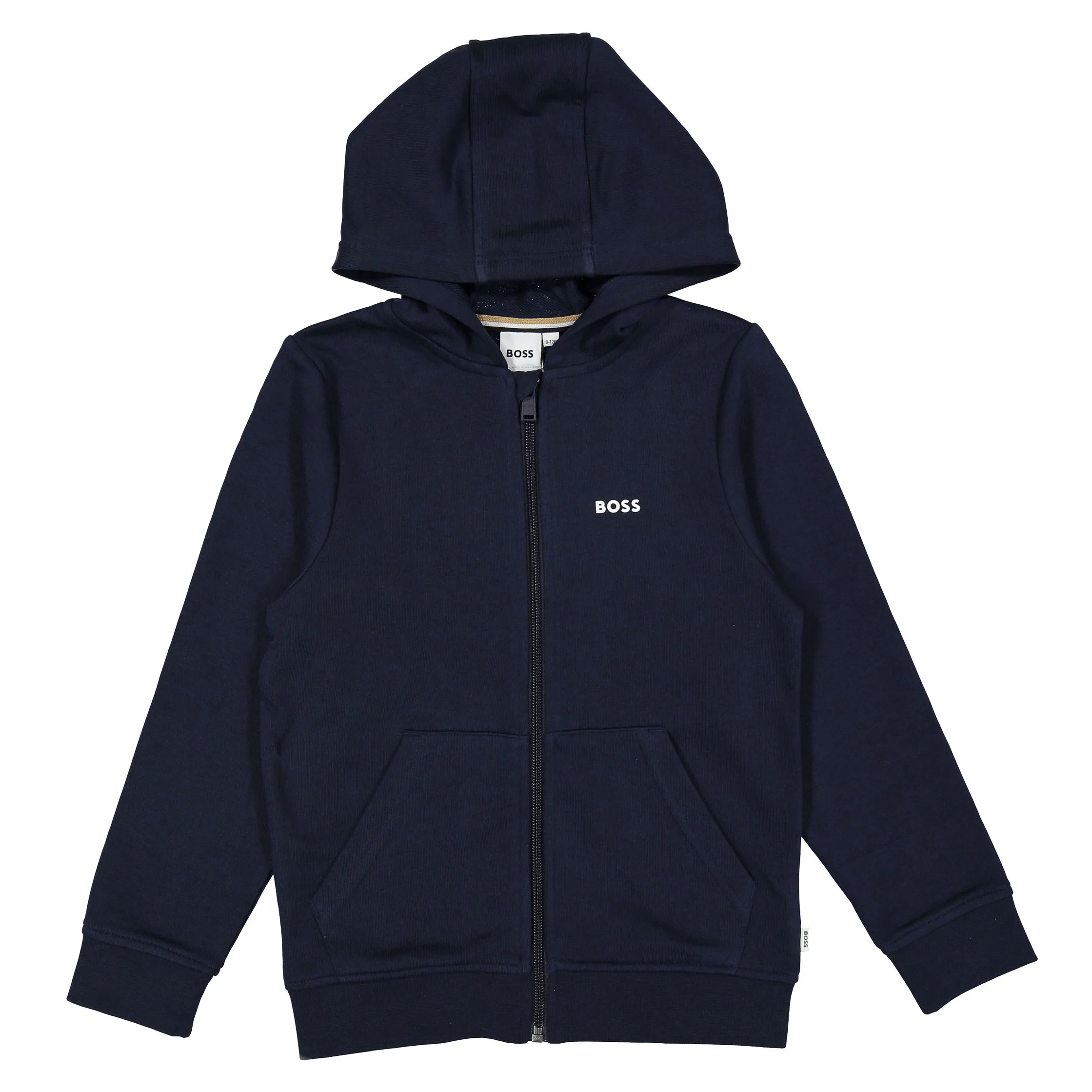 Hugo Boss Navy Classic Zip-Up Hoodie