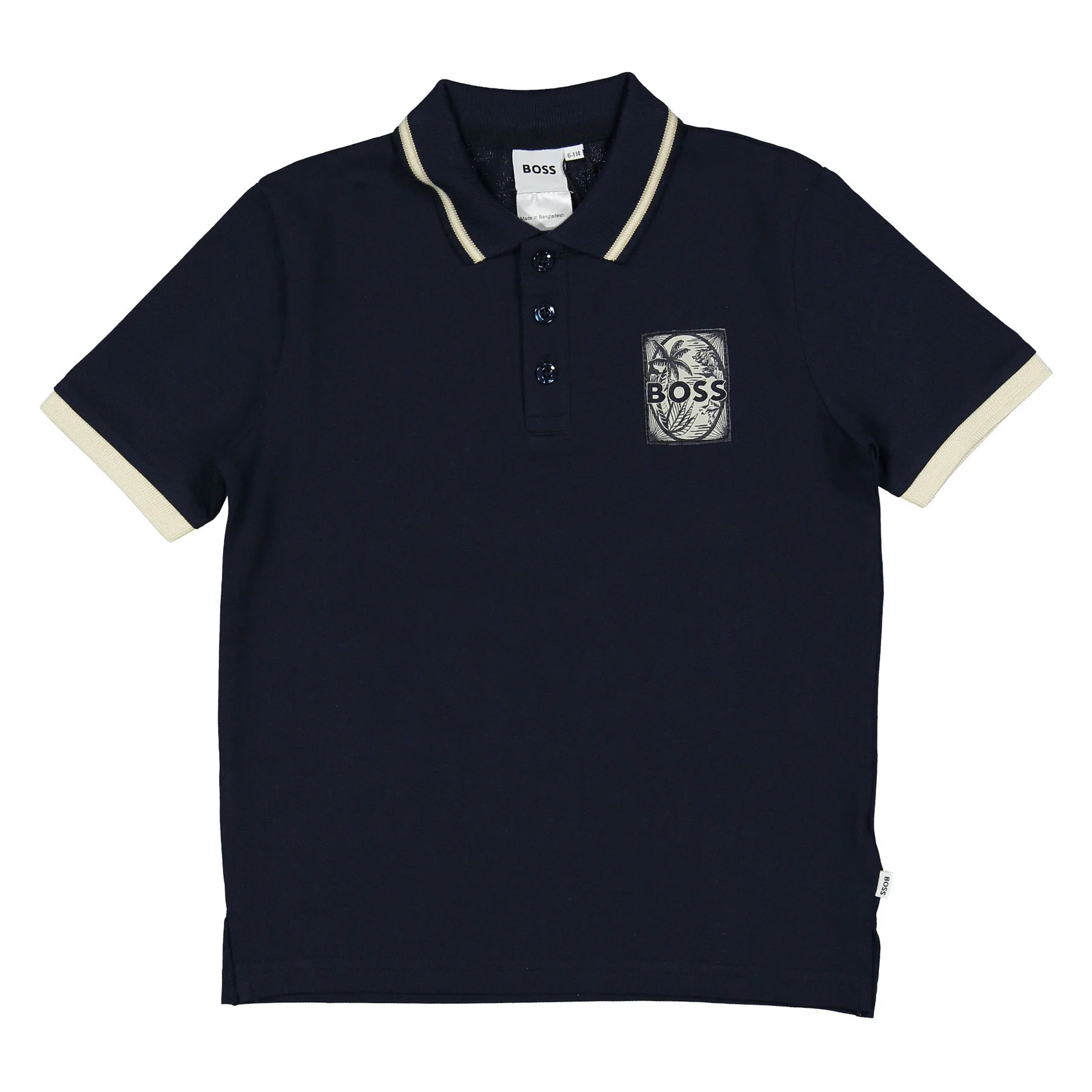 Hugo Boss Navy Short Sleeve Polo