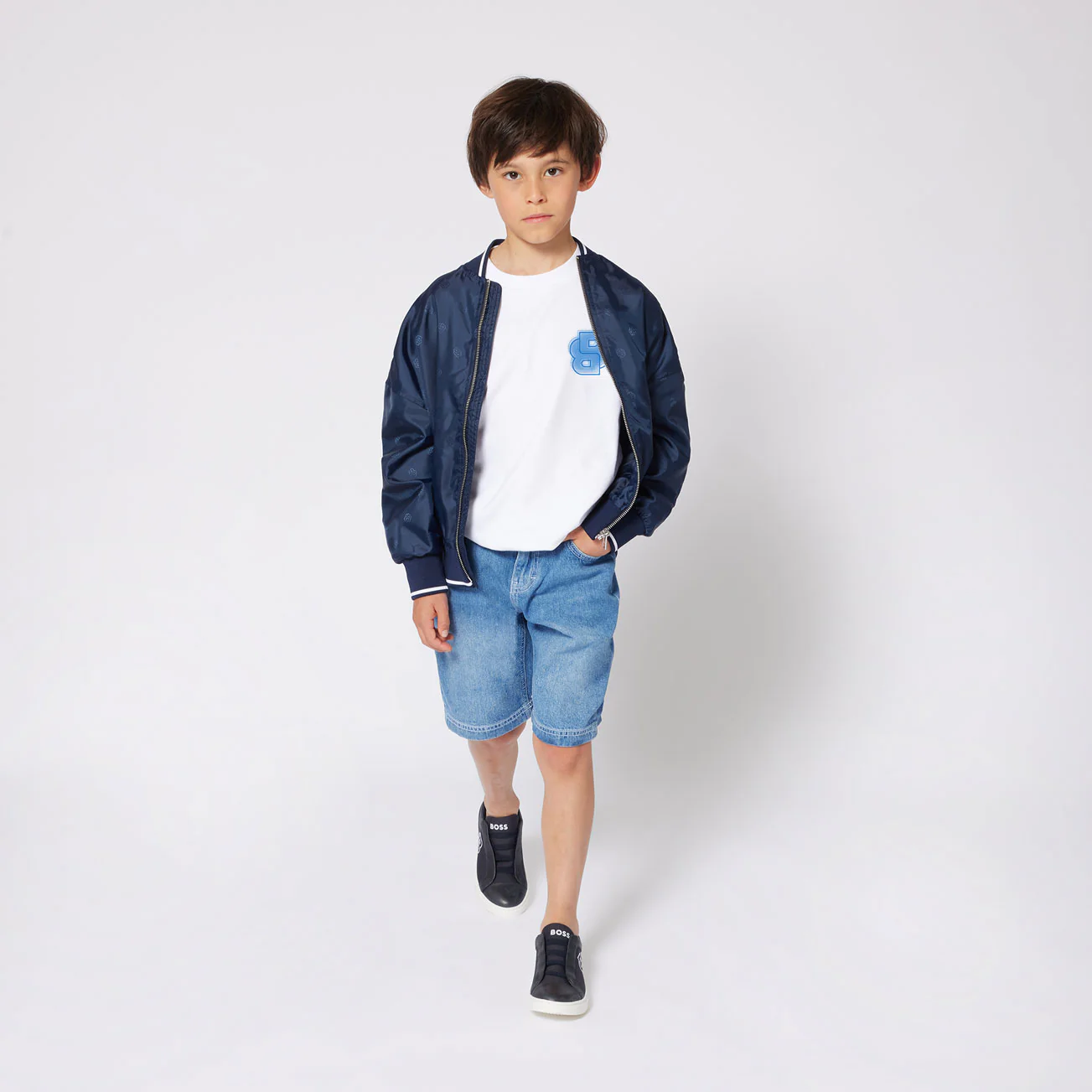 Hugo Boss Navy Trainers - Image 2