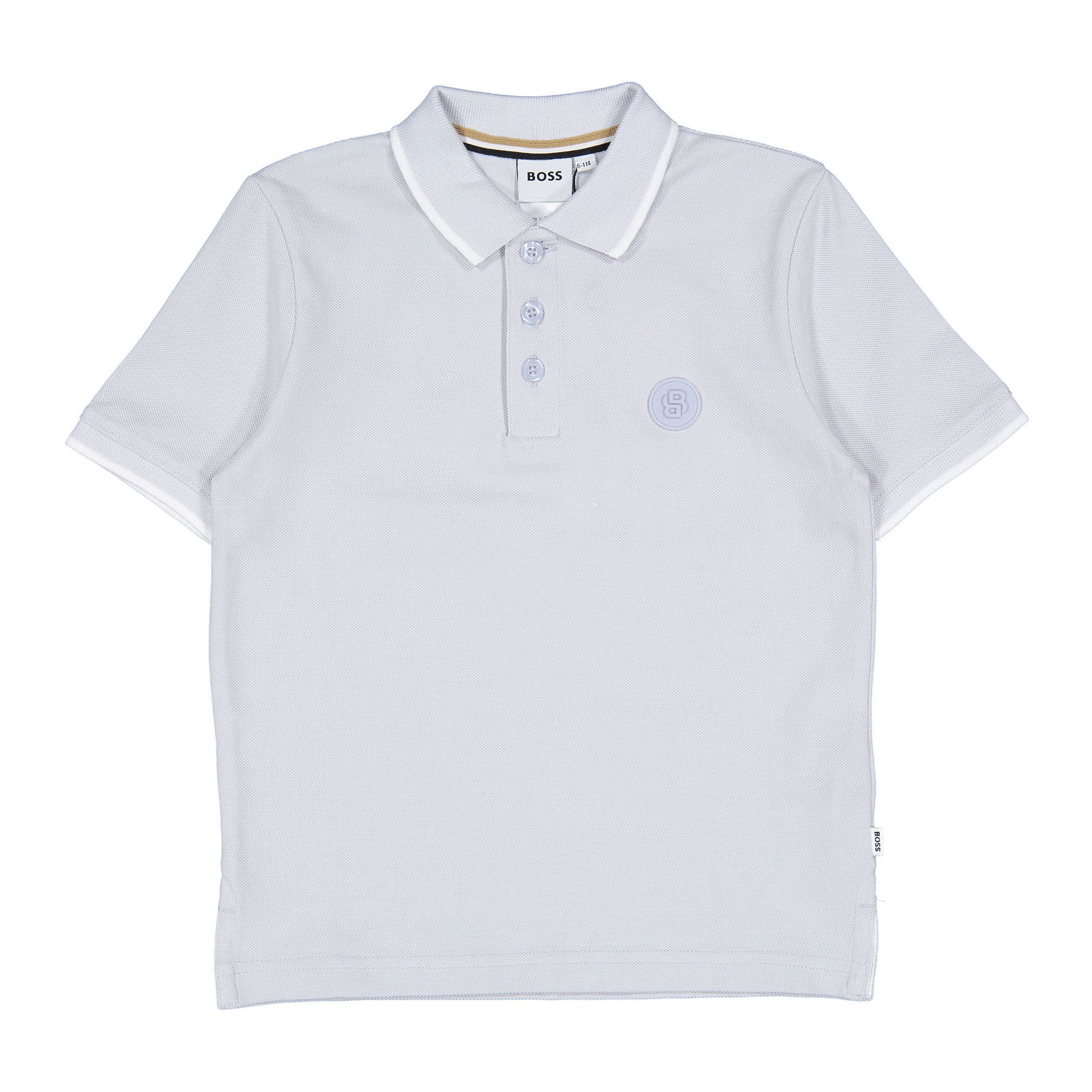 Hugo Boss Pale Blue Pique Polo