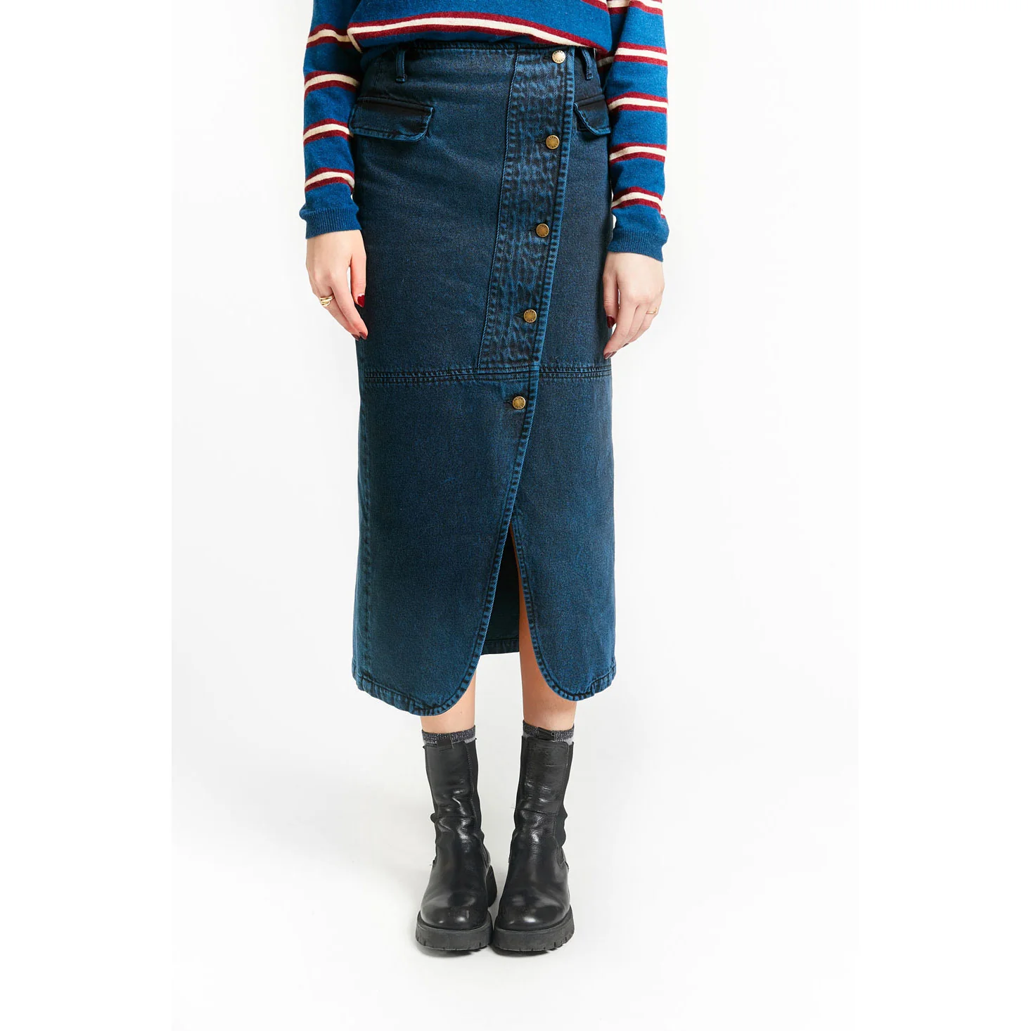 Indee Blue Black Trust Skirt - Image 4