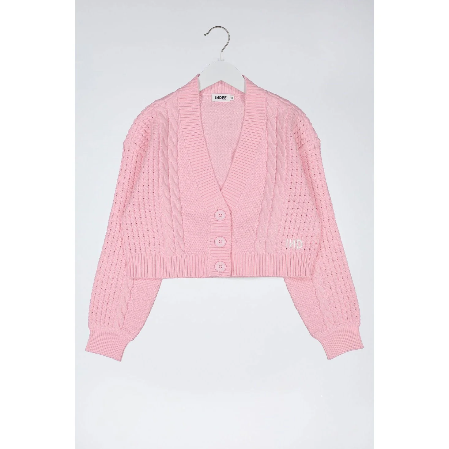 Indee Candy Pink Short Cardigan