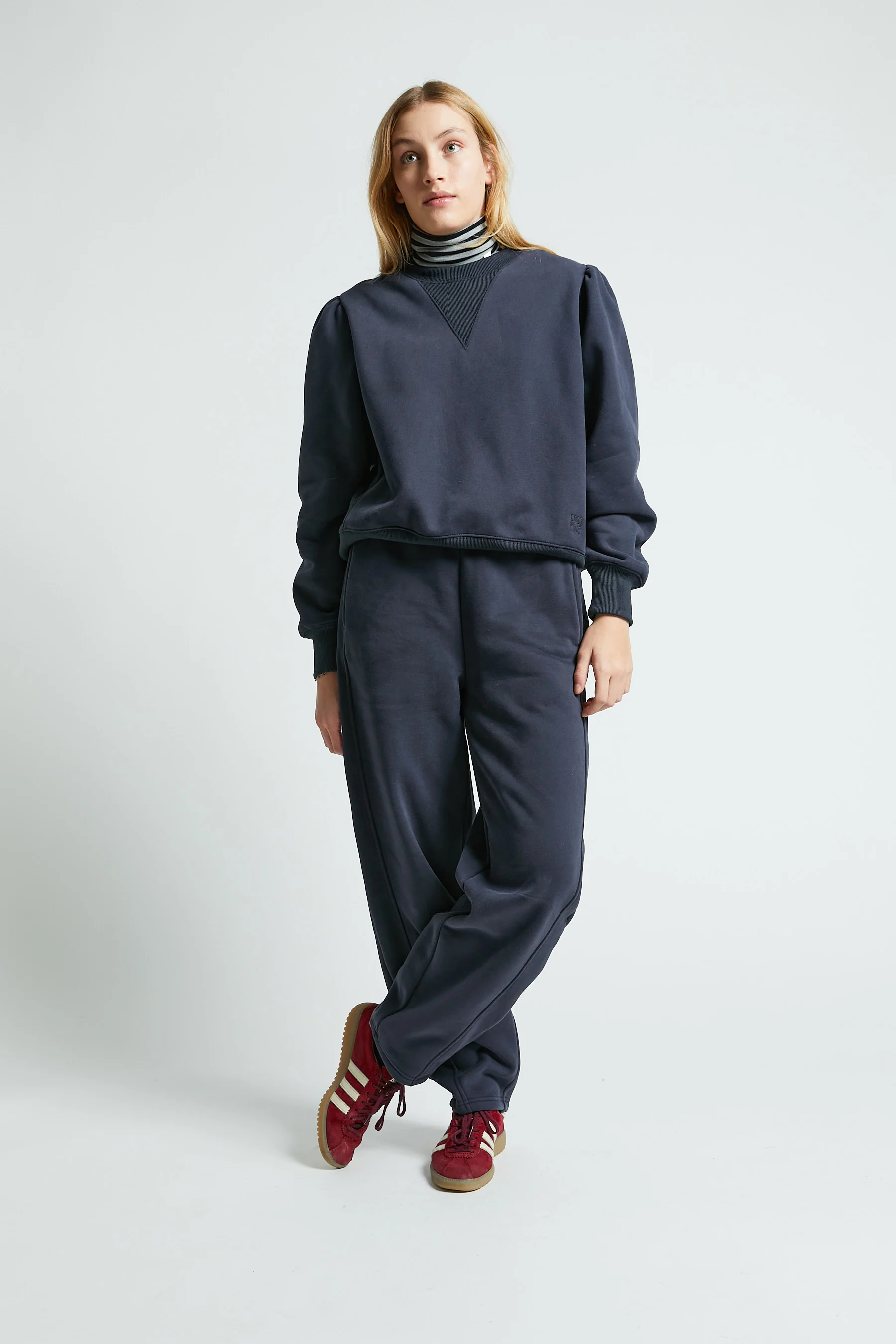 Indee Charcoal Round Neck Sweatshirt - Image 2