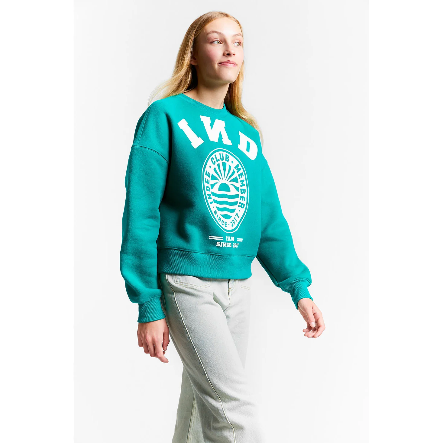 Indee Emerald Green College Sweater - Image 3