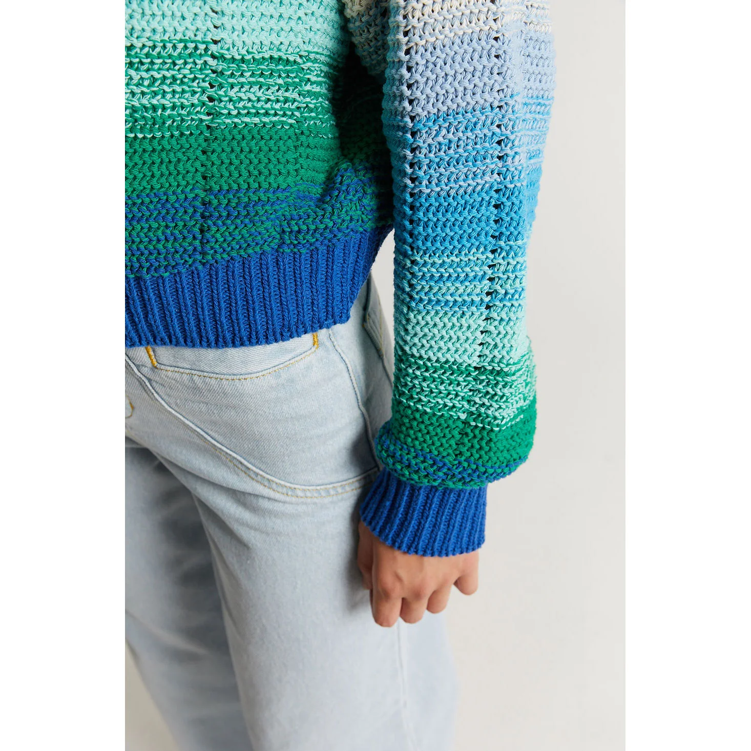 Indee Green Bora Bora Knitted Sweater - Image 2
