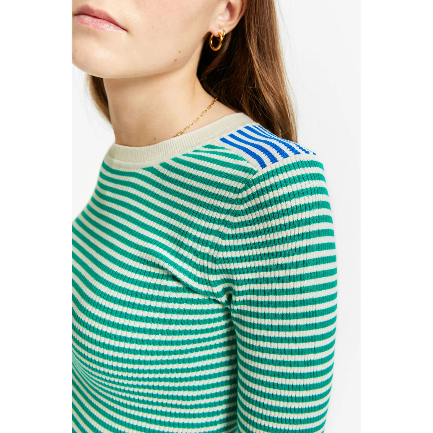 Indee Green Stripe Vesuvio Pullover - Image 3