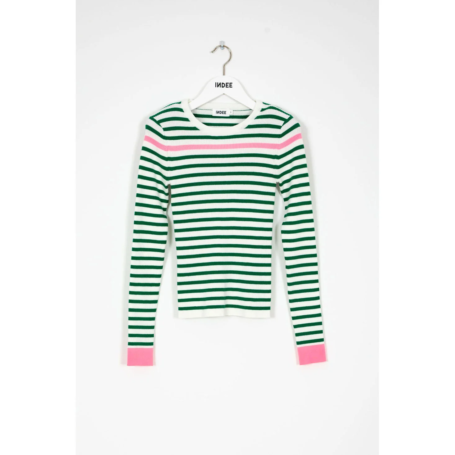 Indee Green Striped Pullover