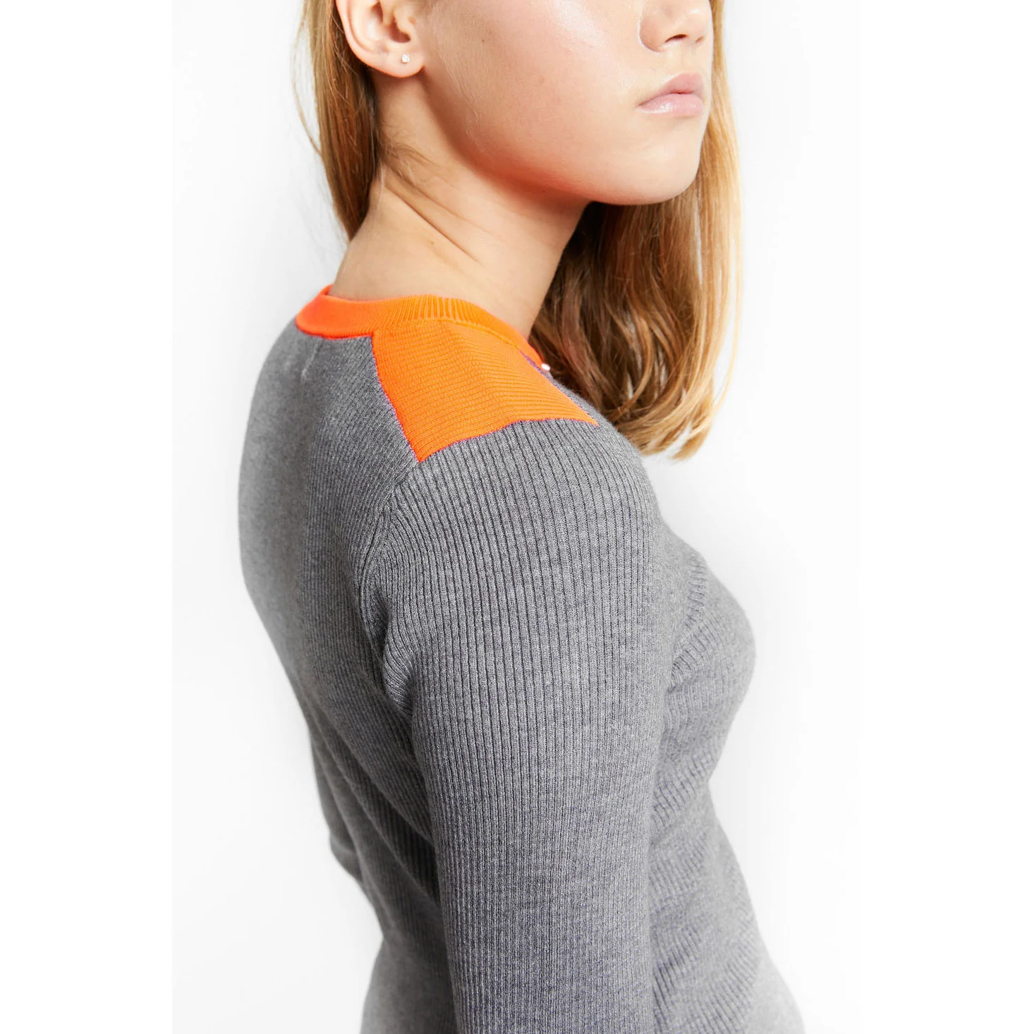 Indee Grey Melange Together Pullover - Image 3