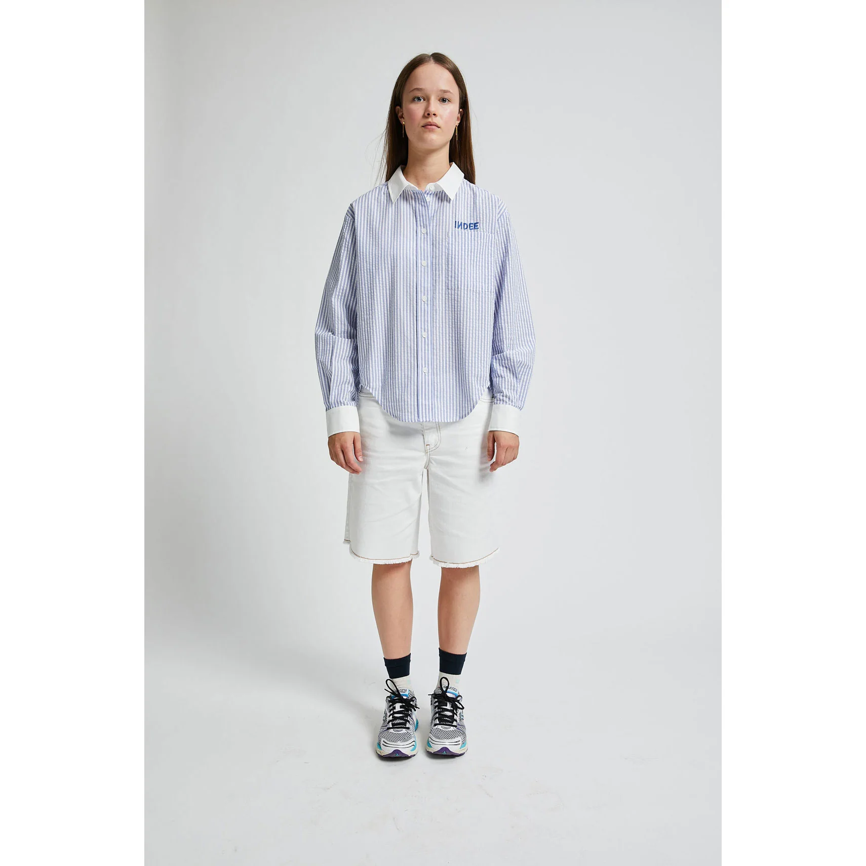 Indee Hydra Blue Stripe Vizcaya Shirt - Image 2