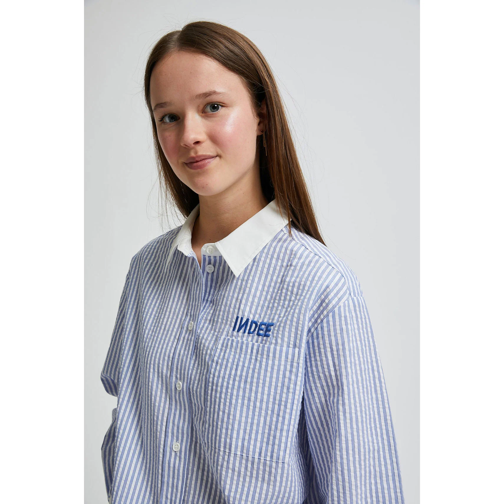 Indee Hydra Blue Stripe Vizcaya Shirt - Image 3