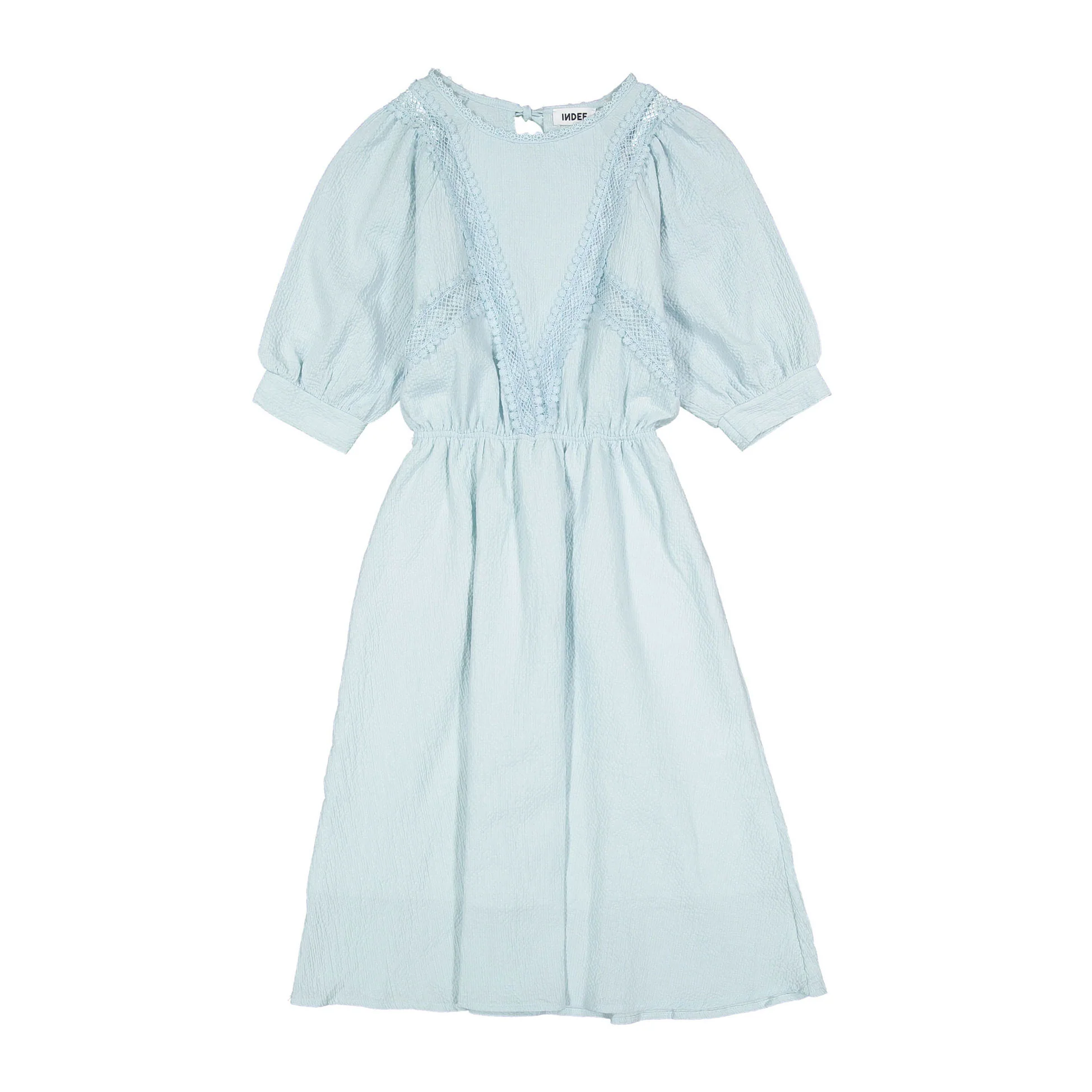Indee Ionic Blue Lace Long Dress