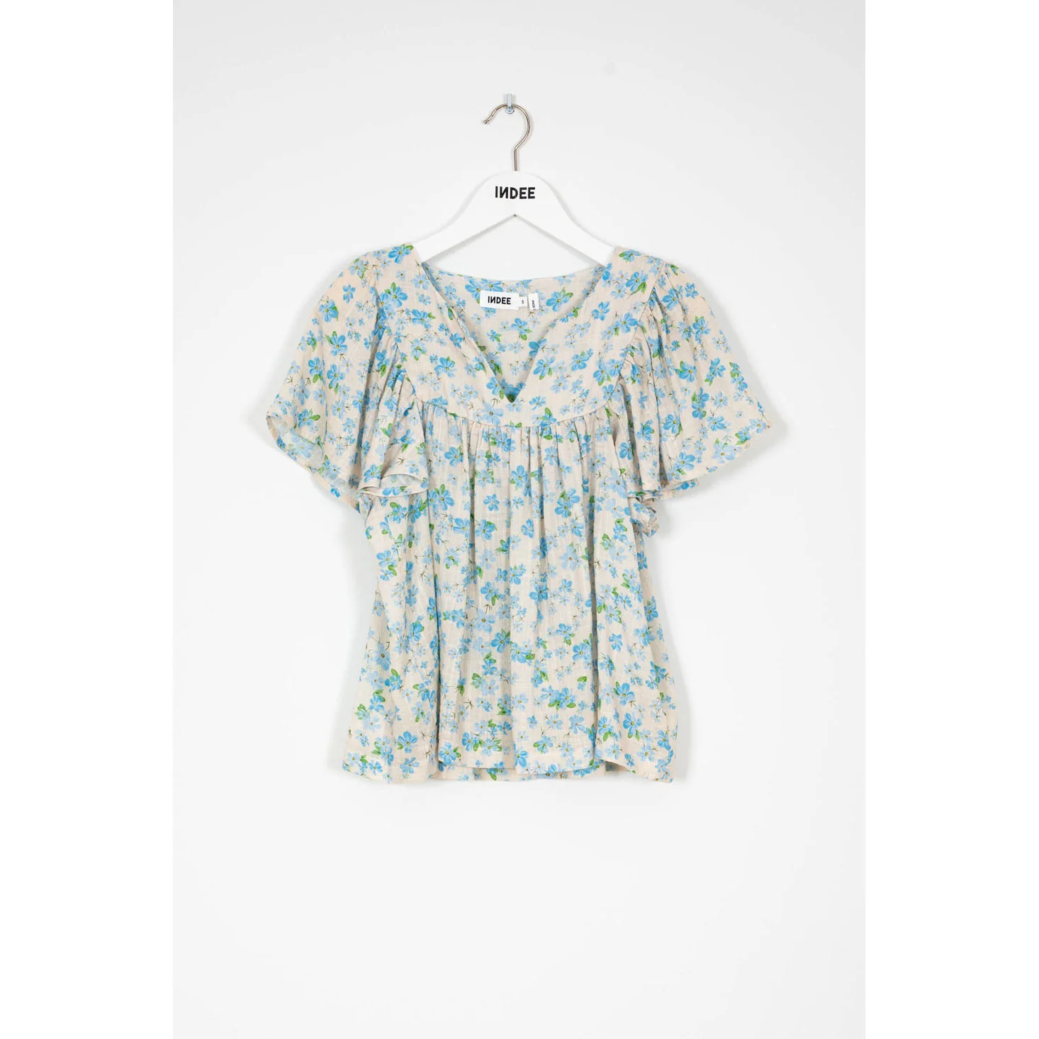 Indee Ionic Blue Printed Top
