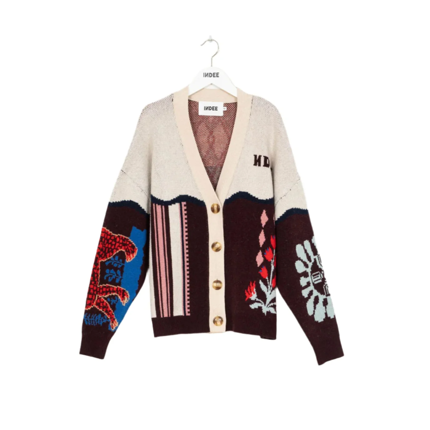 Indee Merlot Timberlake Cardigan