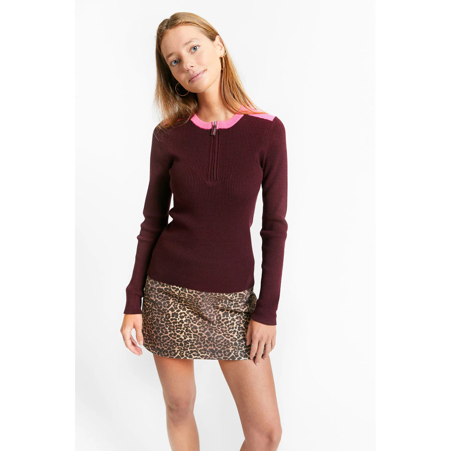 Indee Merlot Together Pullover - Image 2