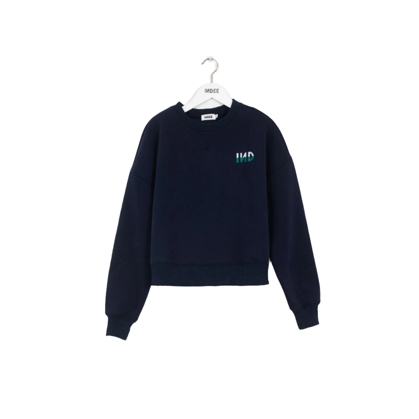 Indee Navy Embroided Logo Sweatshirt