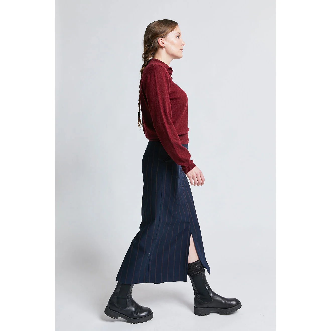 Indee Navy Treviso Skirt - Image 3